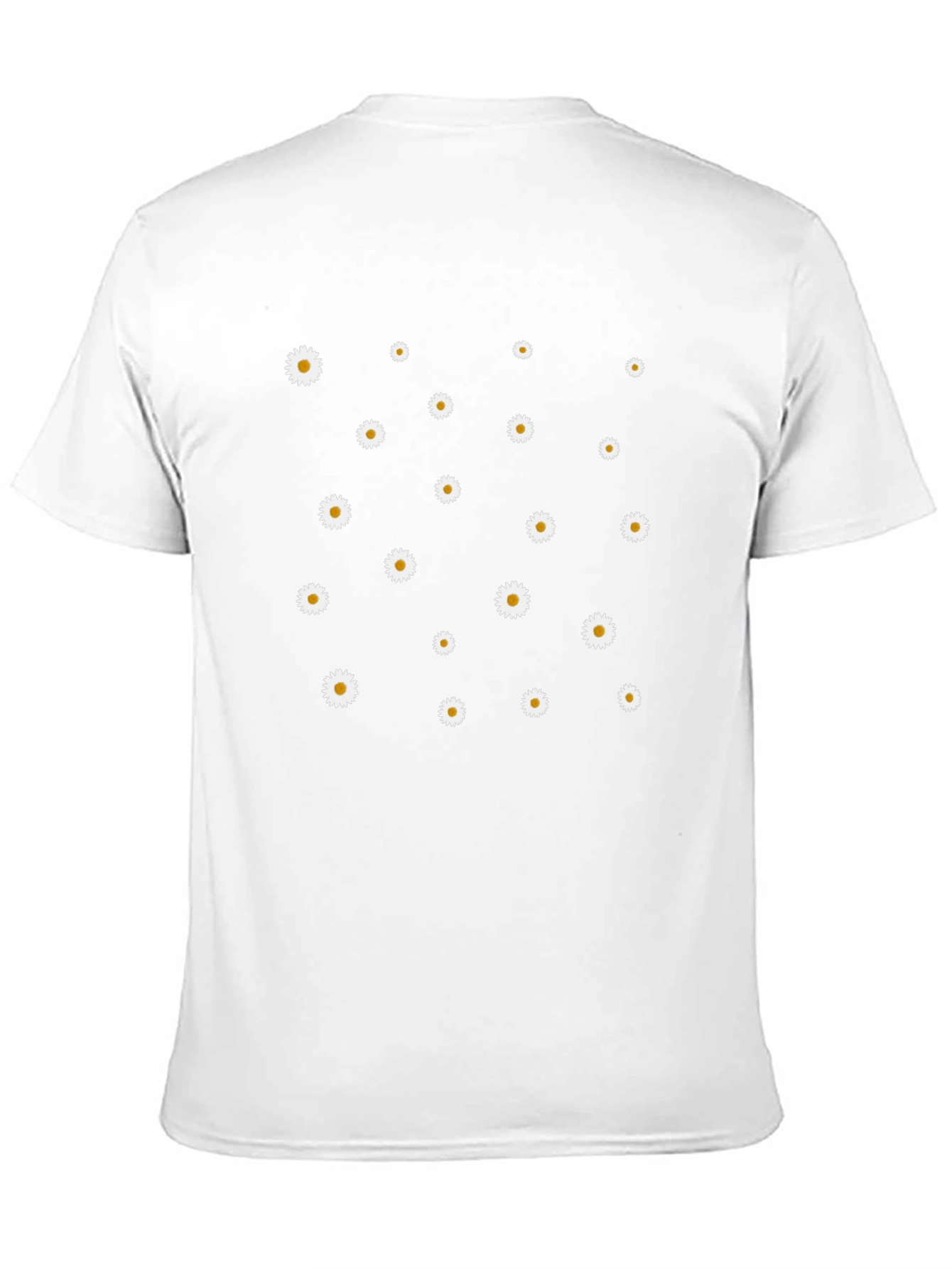Daisy Print Black T-Shirt