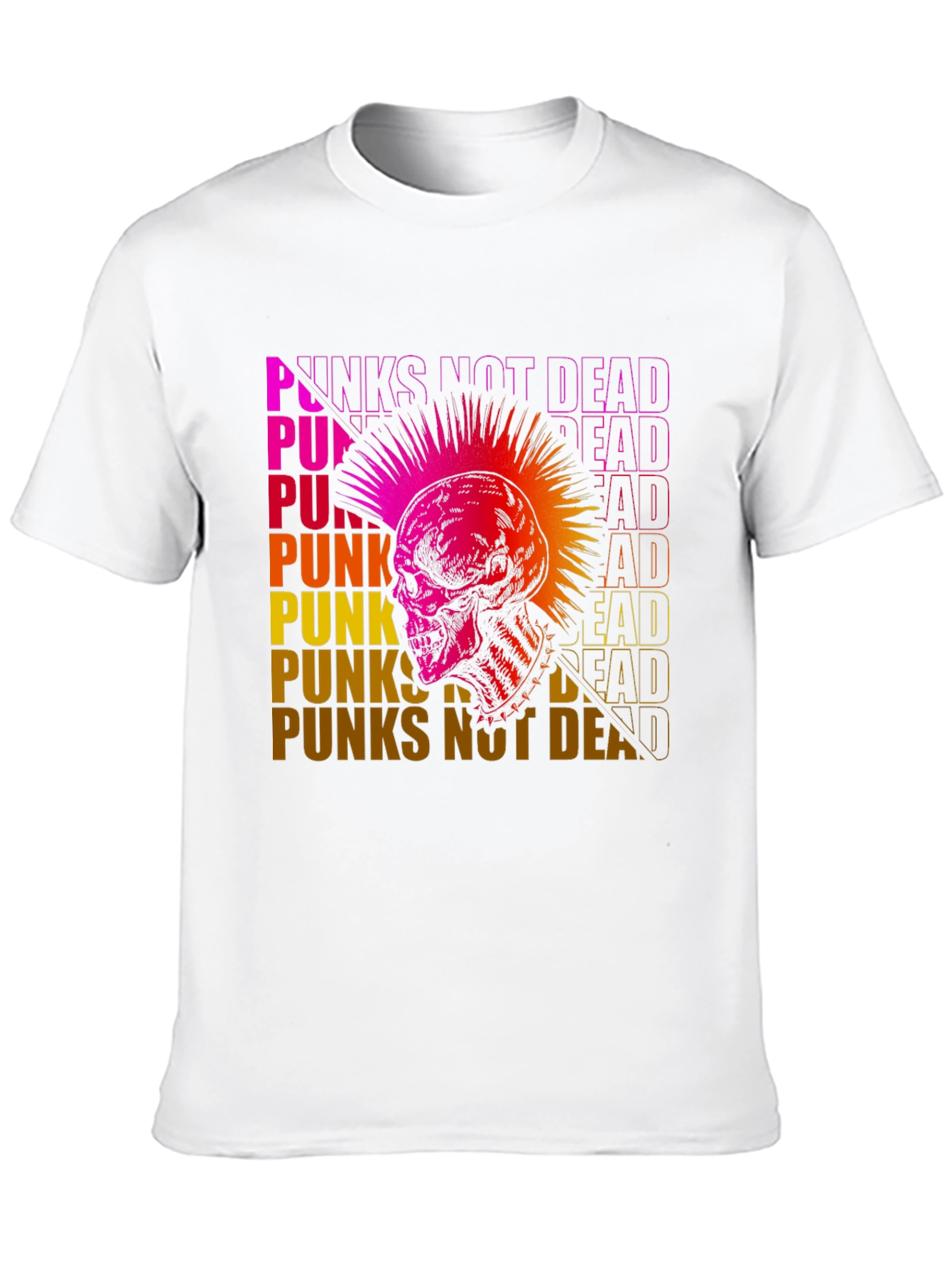 Punks Not Dead Skull Graphic Tee