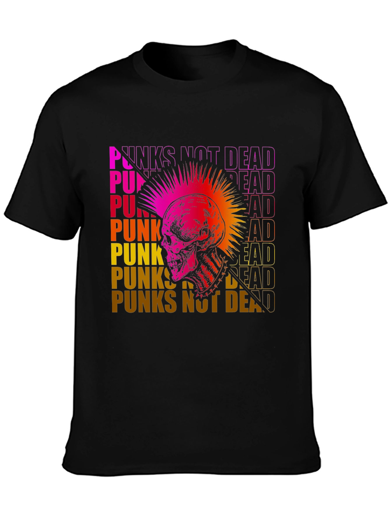 Punks Not Dead Skull Graphic Tee
