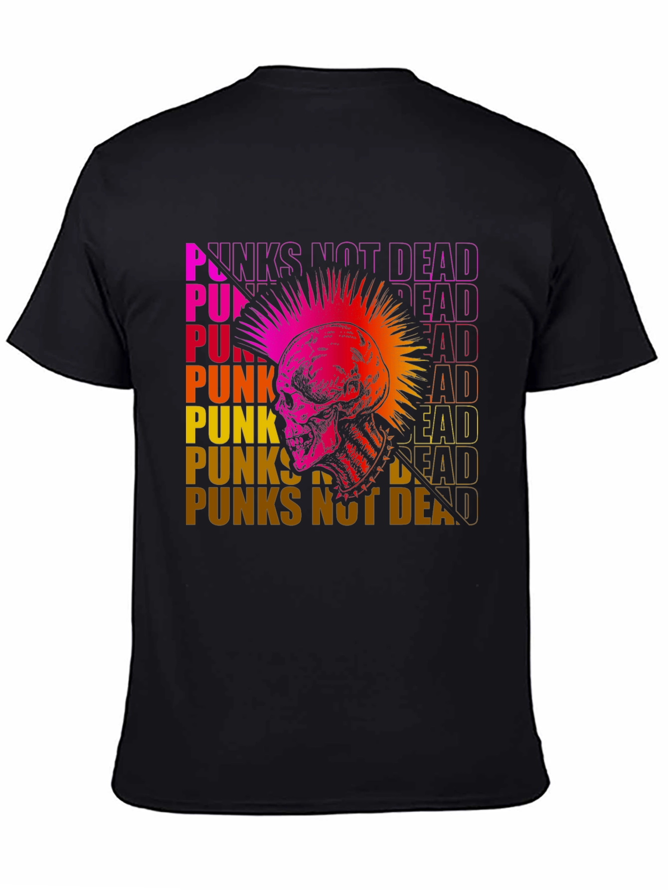 Punks Not Dead Skull Graphic Tee