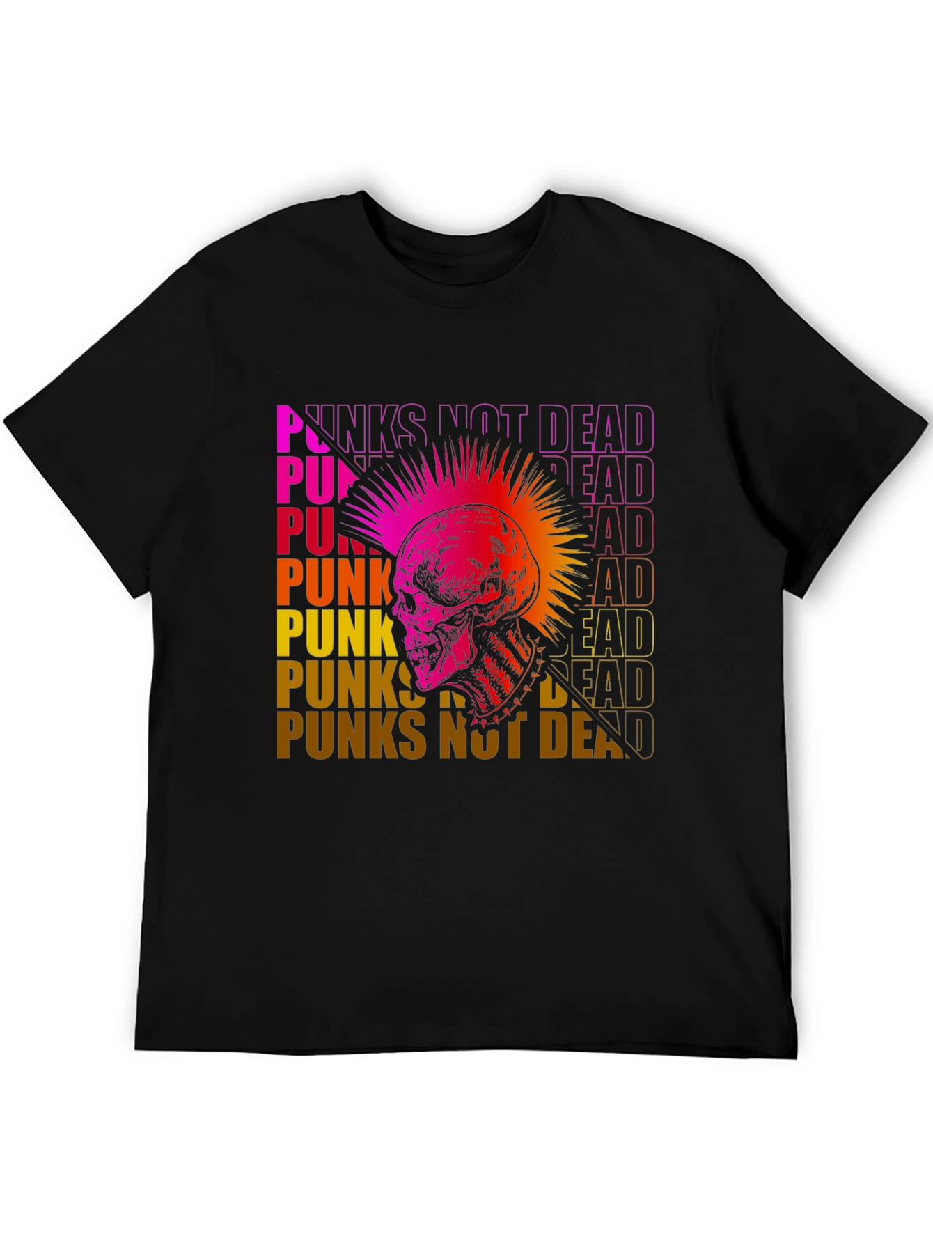 Punks Not Dead Skull Graphic Tee
