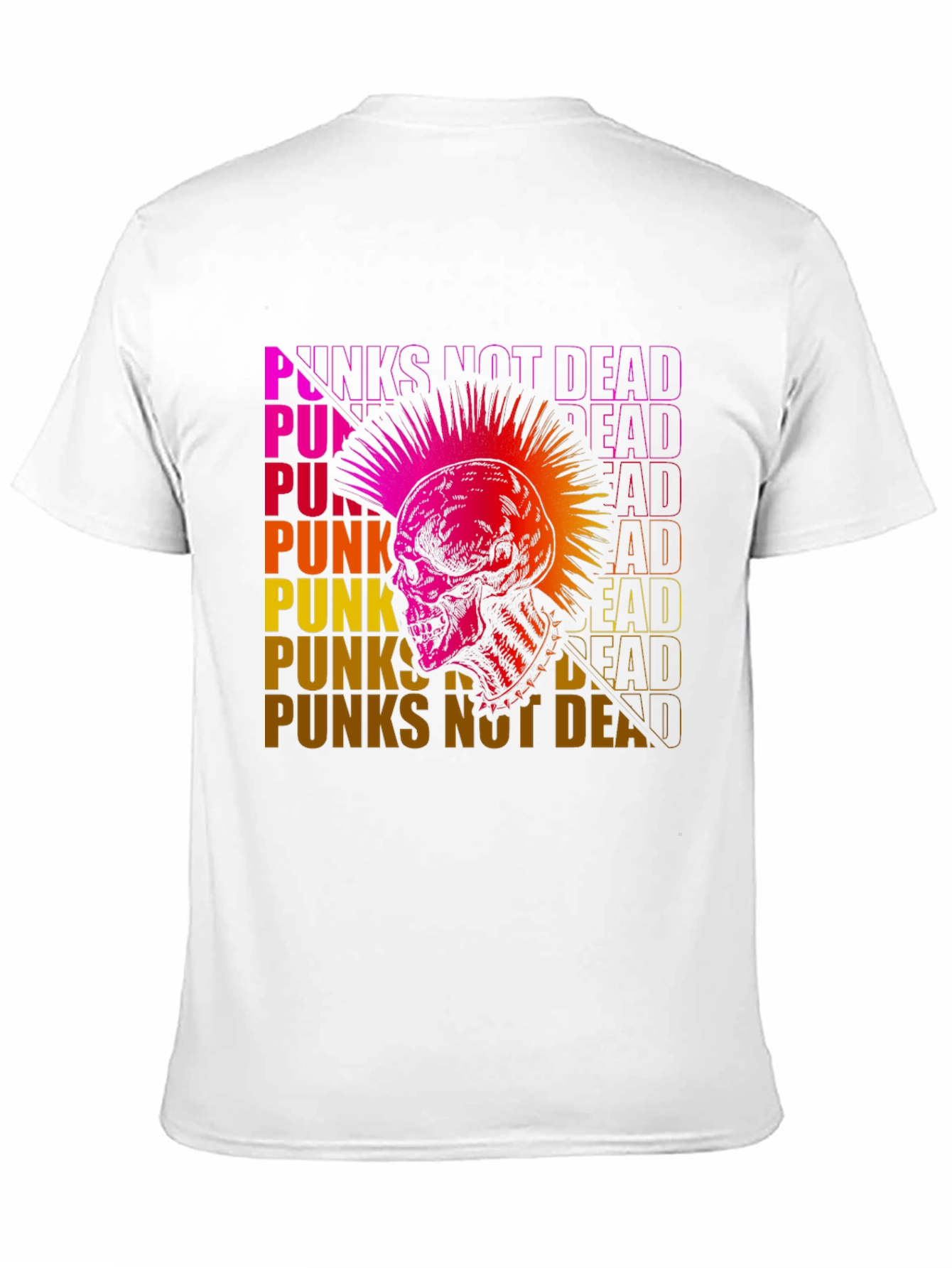 Punks Not Dead Skull Graphic Tee