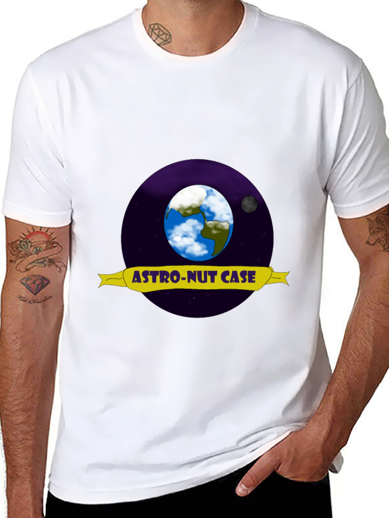 Astro-Nut Case Graphic T-Shirt - Outer Space Design