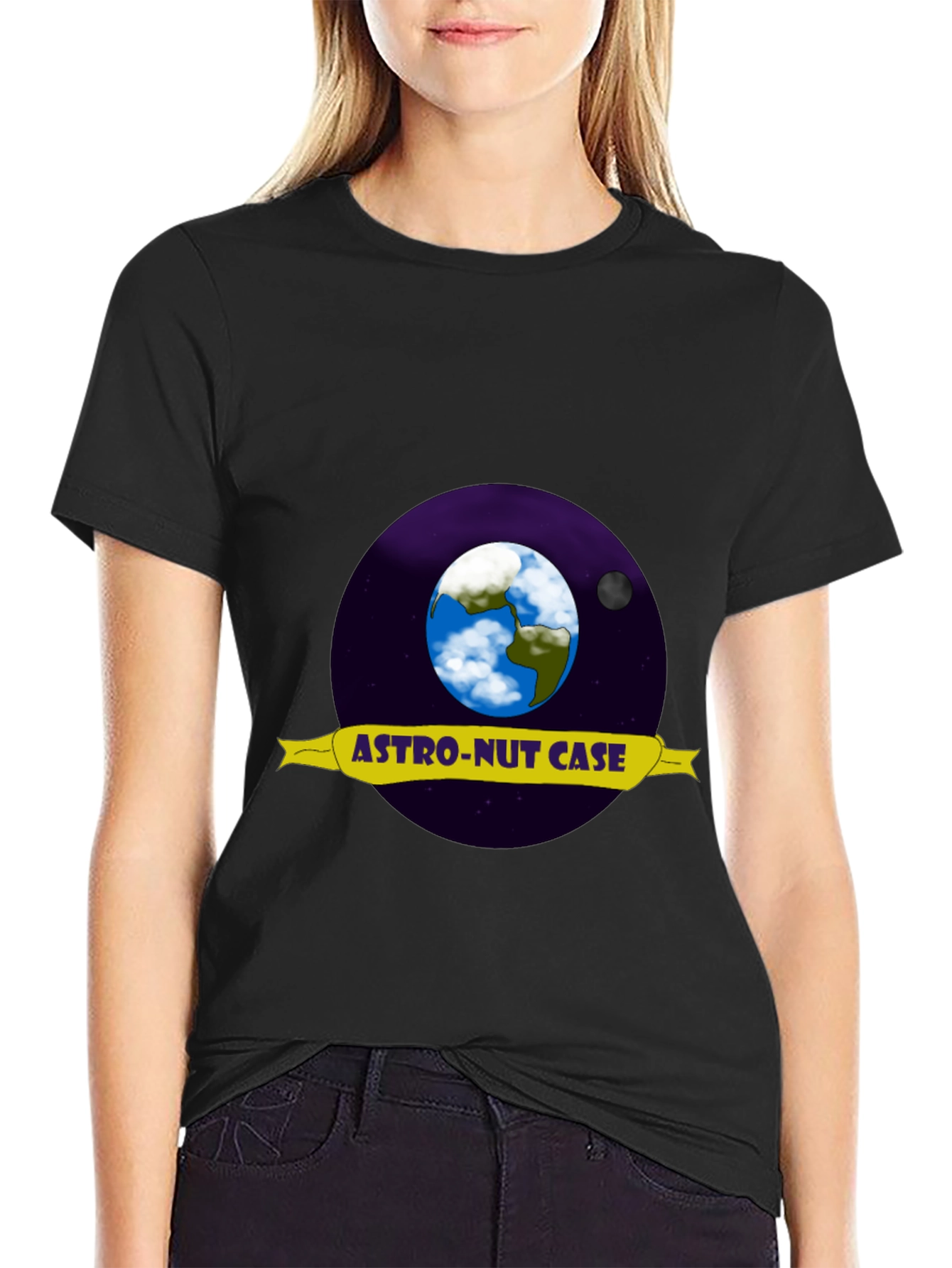 Astro-Nut Case Graphic T-Shirt - Outer Space Design