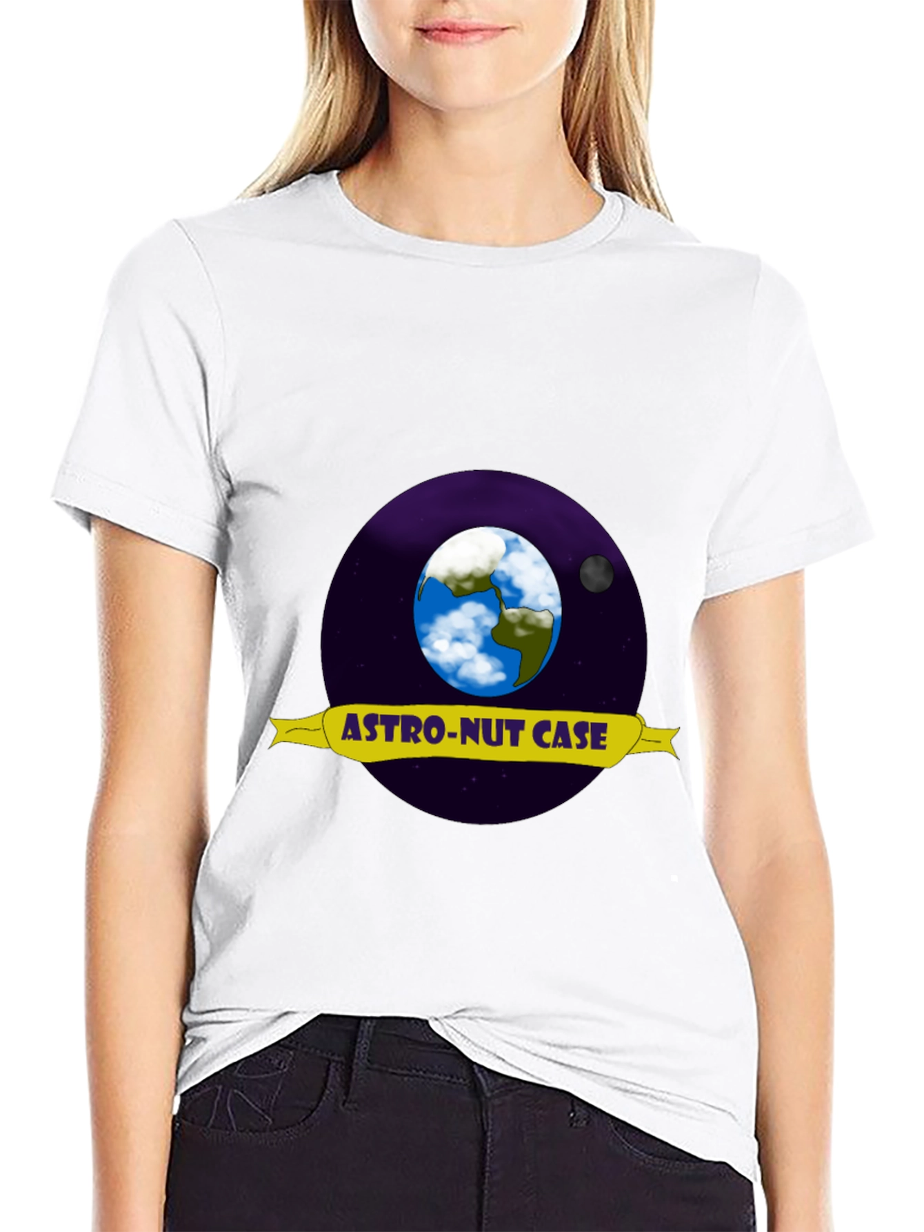 Astro-Nut Case Graphic T-Shirt - Outer Space Design