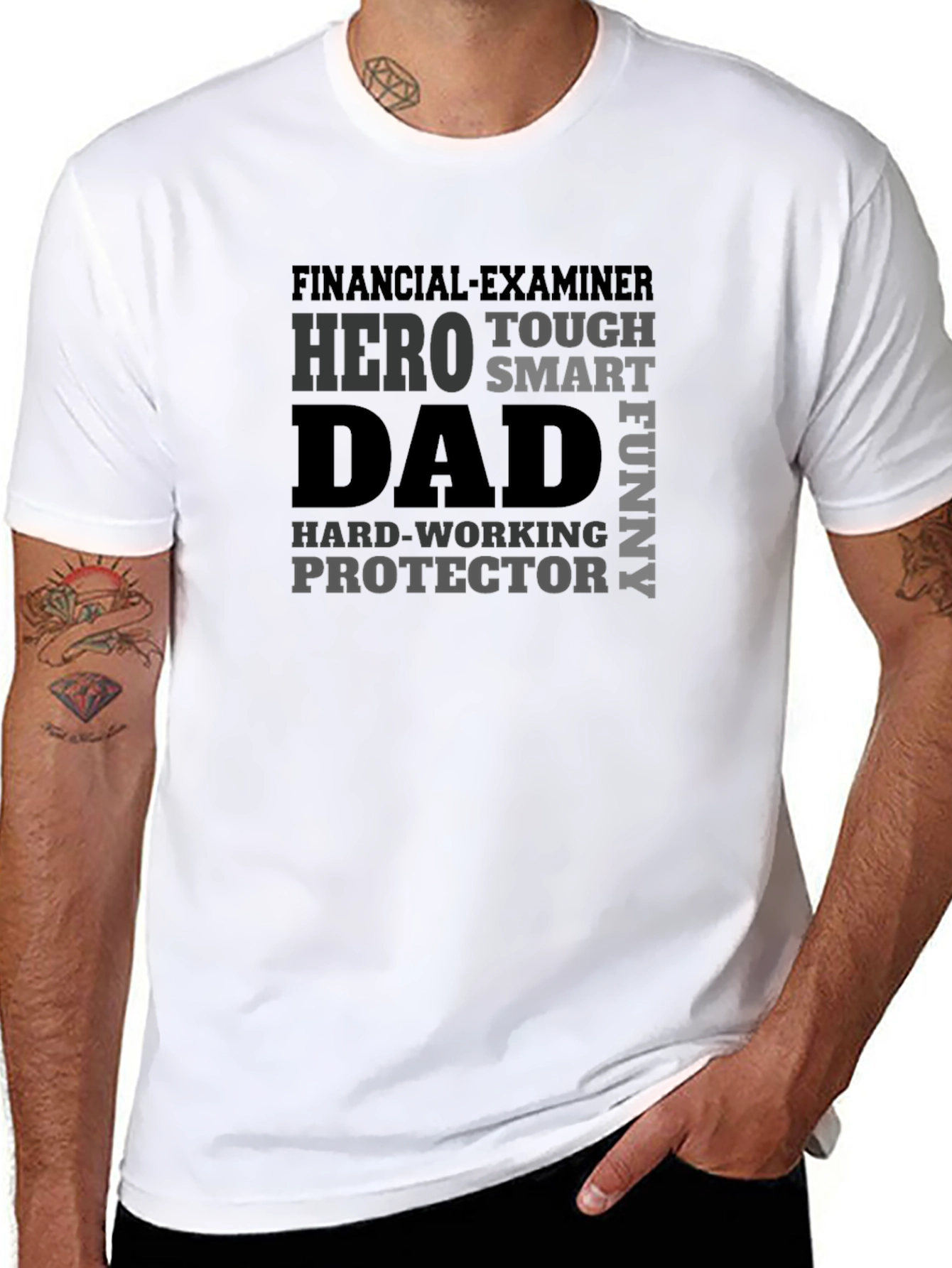 Hero Dad Graphic Tee - Financial Examiner Edition