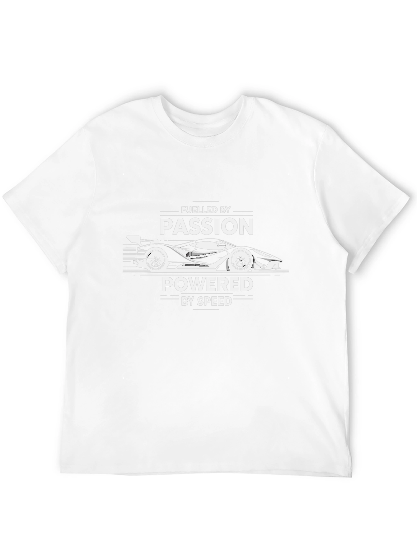 Fueled By Passion Graphic Tee - Racing Car Design