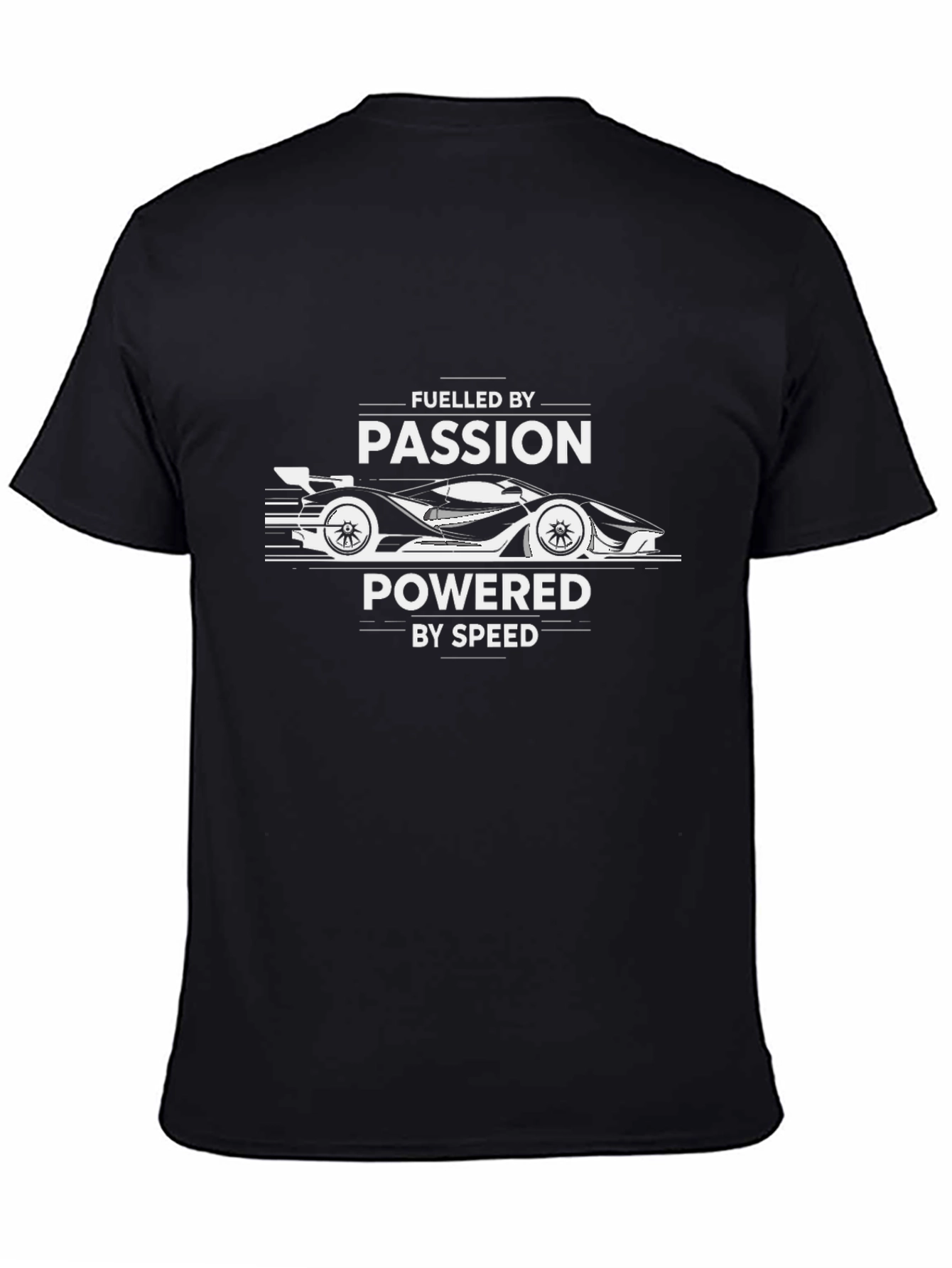 Fueled By Passion Graphic Tee - Racing Car Design