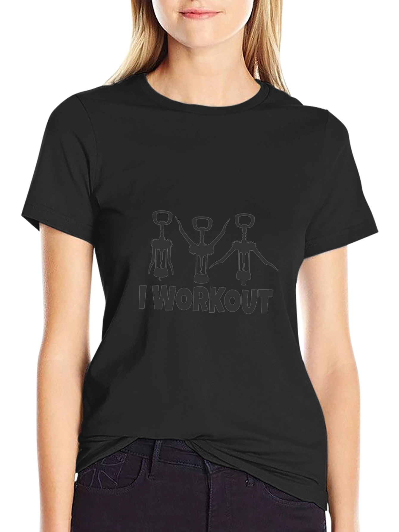 I Workout Wine Opener T-Shirt
