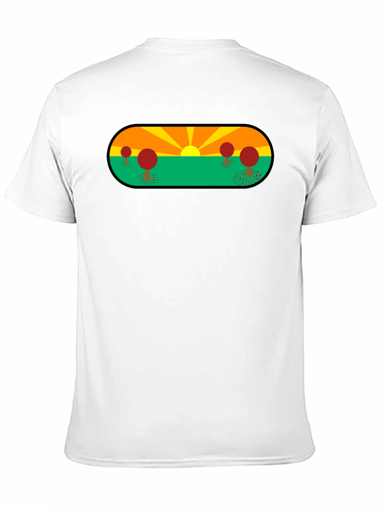 Nature Graphic Tee - Black Short Sleeve
