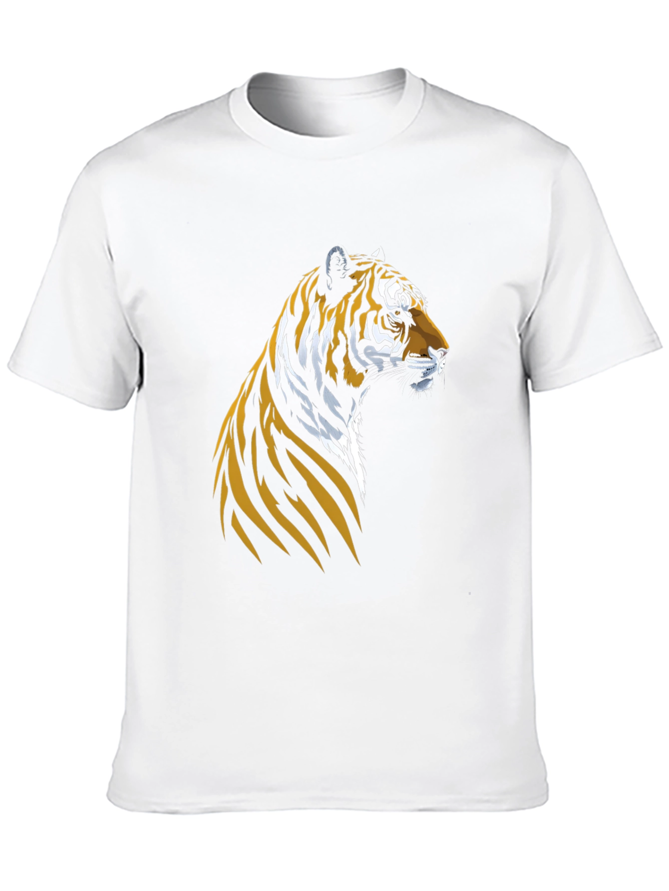 Cool Tiger Graphic Tee - Black Cotton T-Shirt