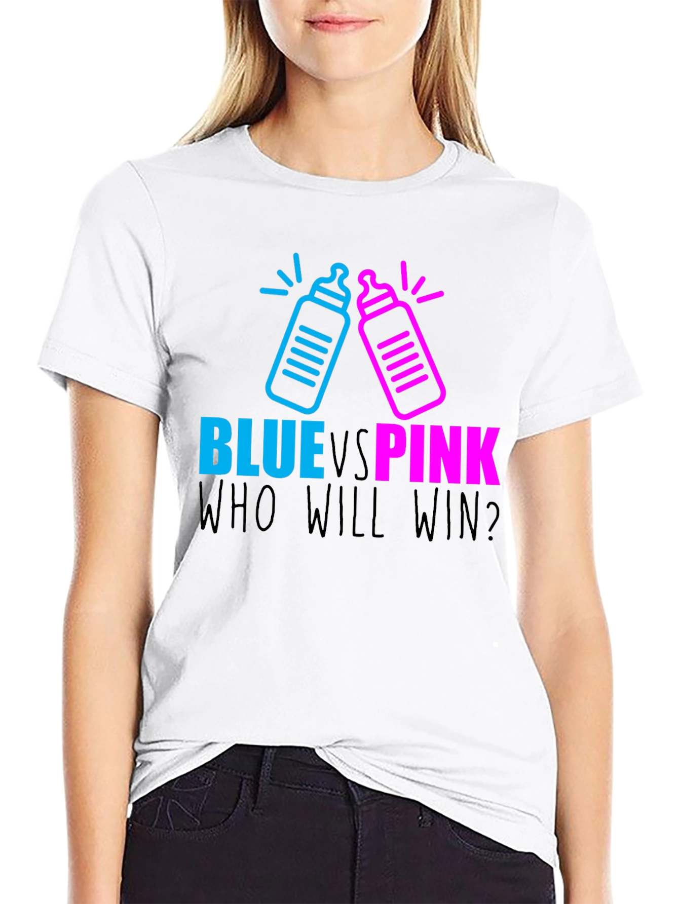 Blue Vs Pink Gender Reveal T-Shirt