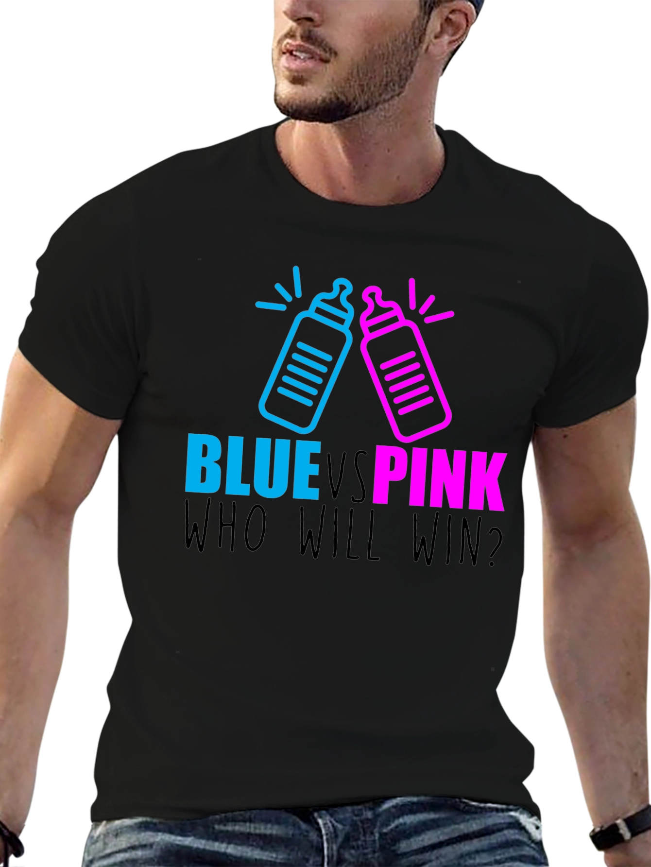 Blue Vs Pink Gender Reveal T-Shirt