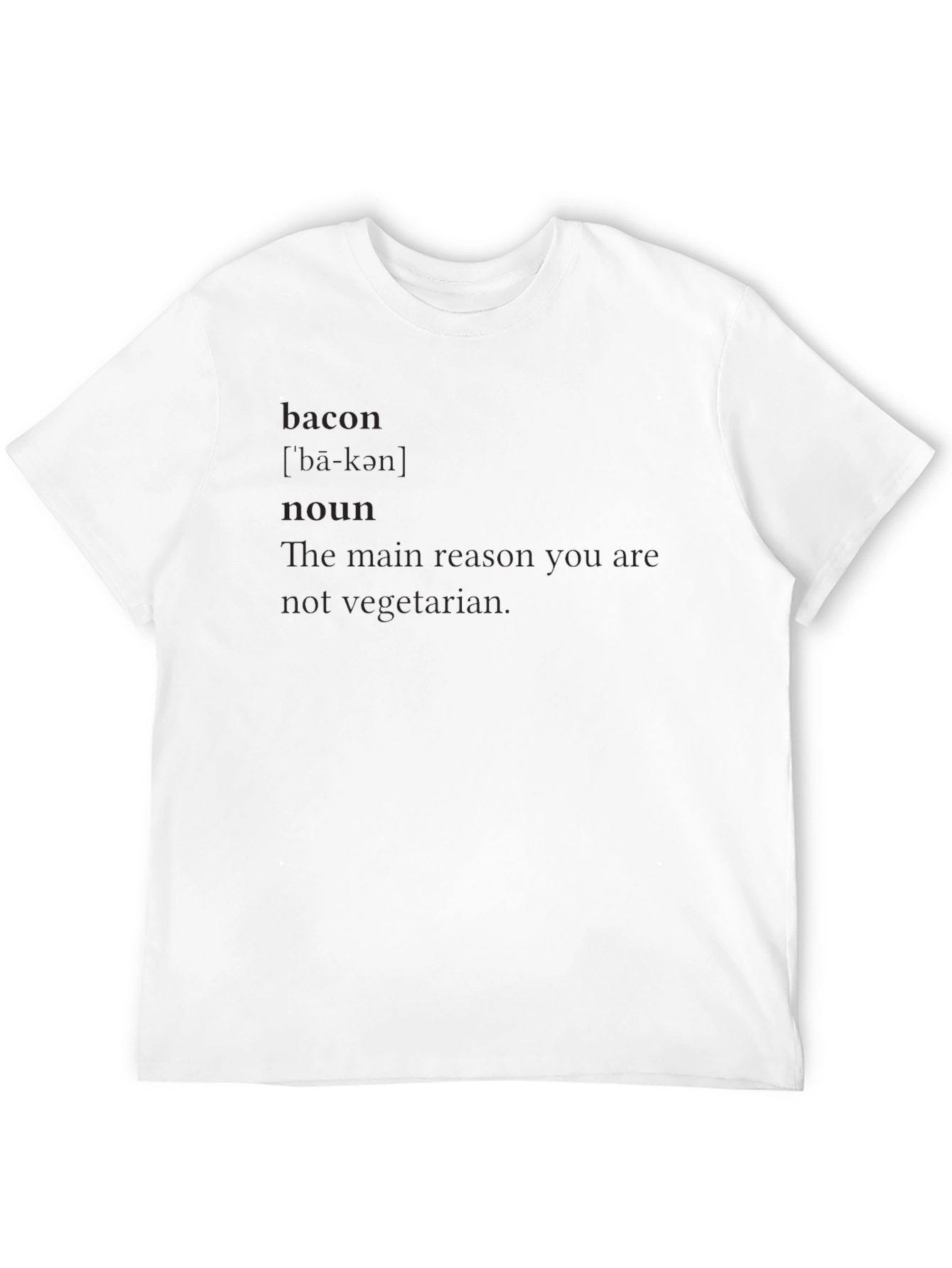 Bacon Definition T-Shirt - Funny Novelty Tee