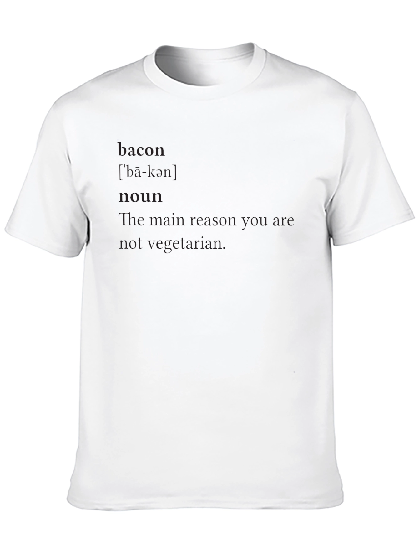 Bacon Definition T-Shirt - Funny Novelty Tee