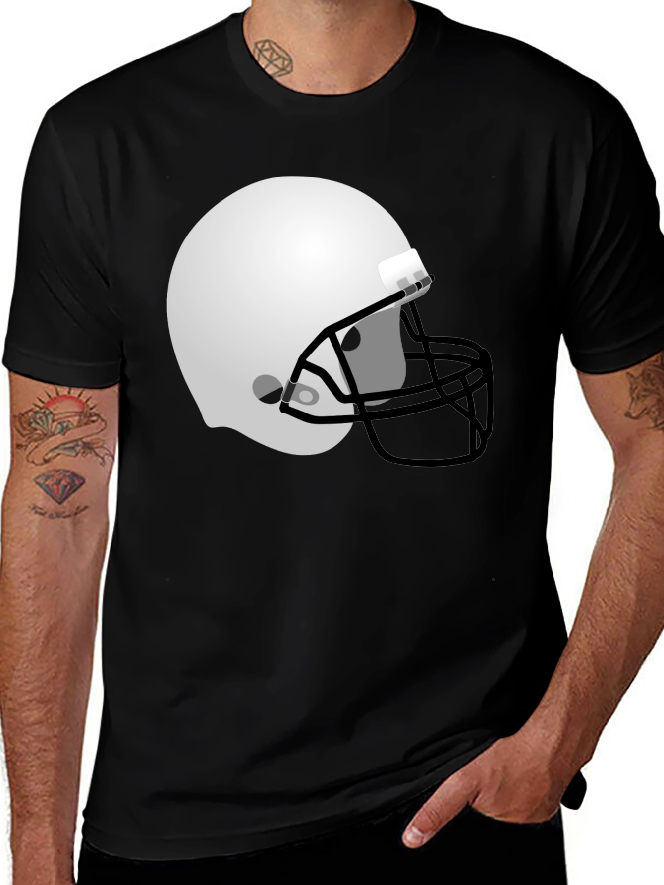 Football Helmet Graphic Tee - Stylish & Comfortable