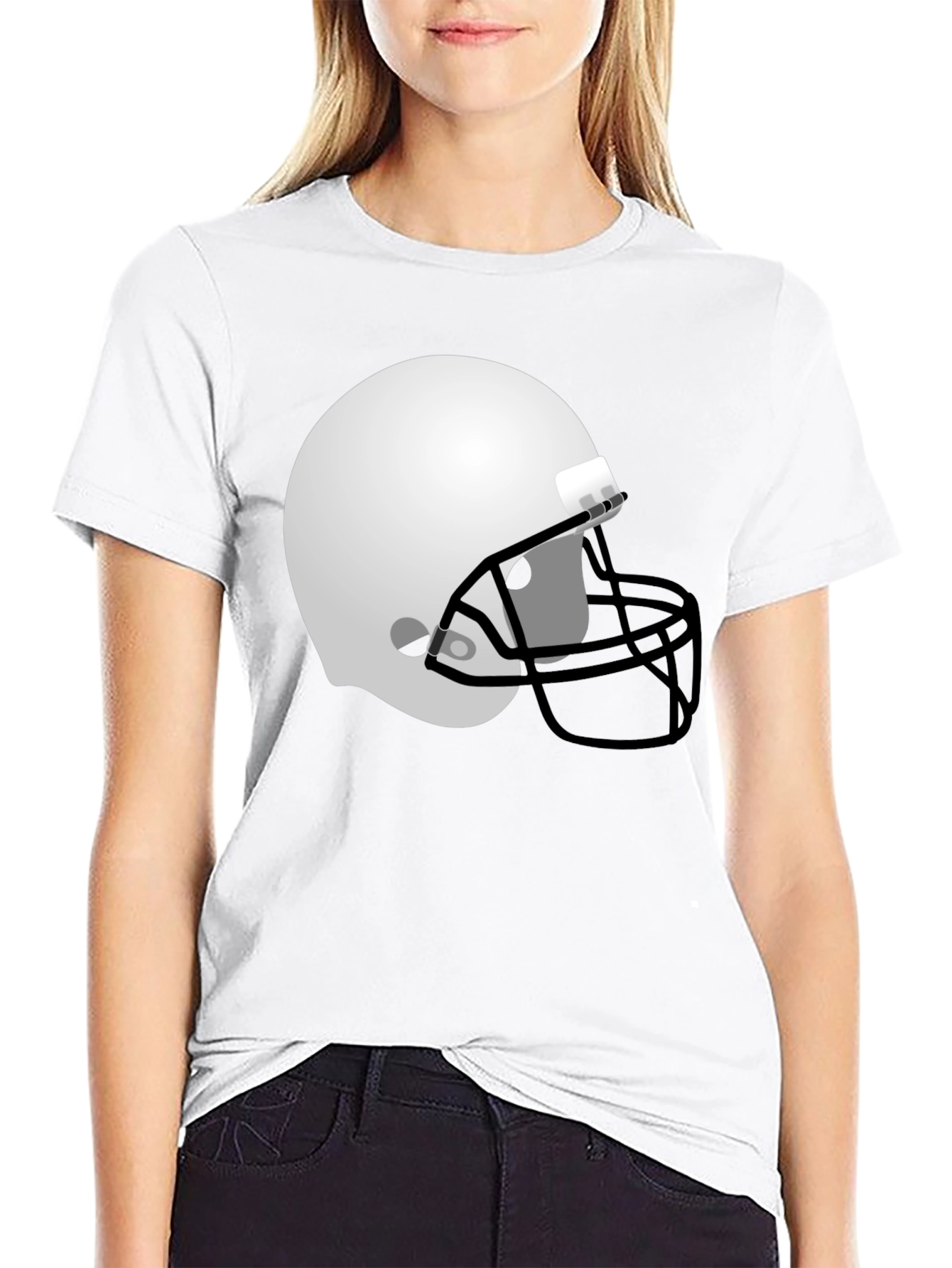 Football Helmet Graphic Tee - Stylish & Comfortable
