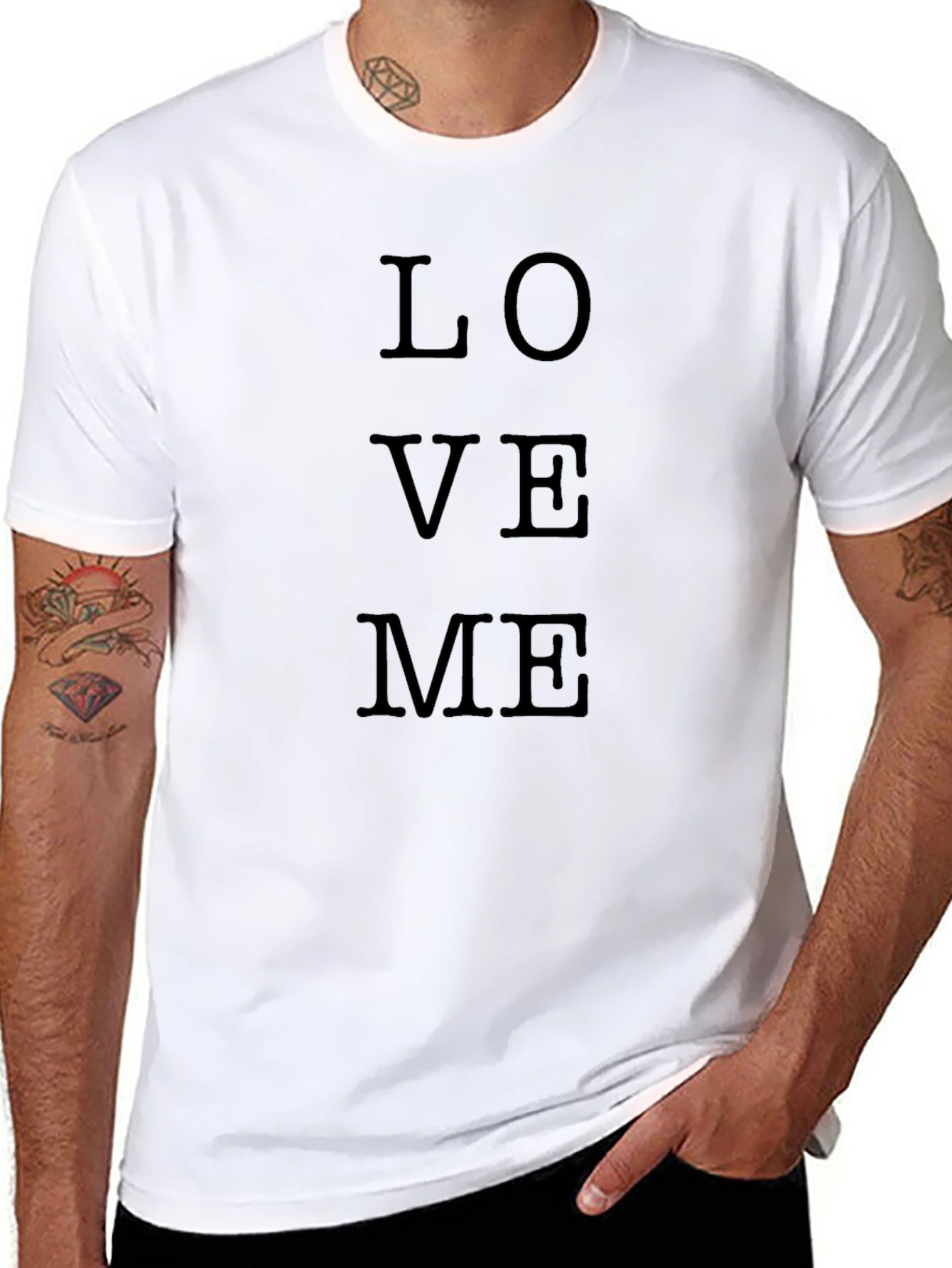 Love Me Graphic Tee - Classic Black Shirt
