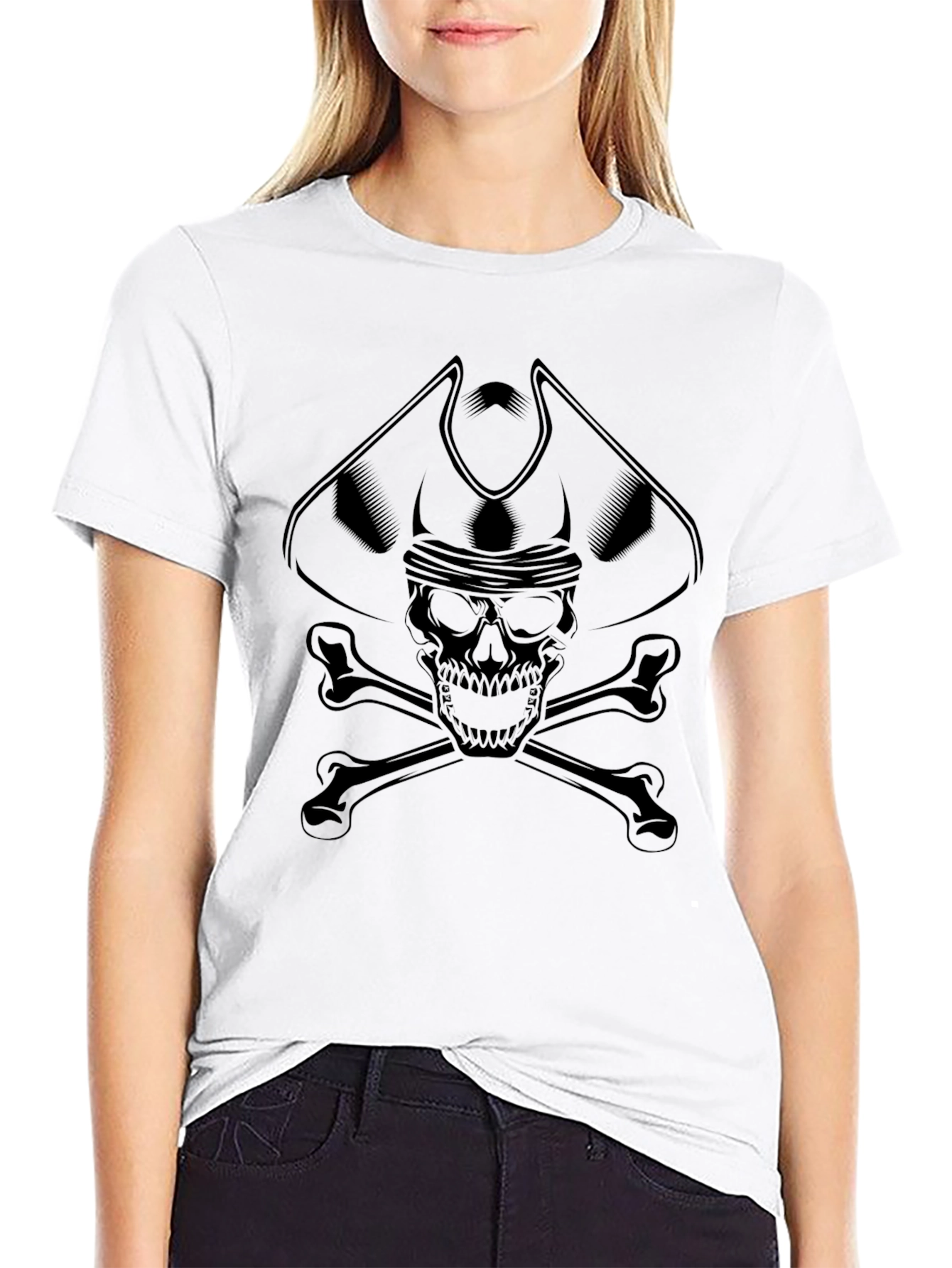 Pirate Skull & Crossbones Graphic T-Shirt