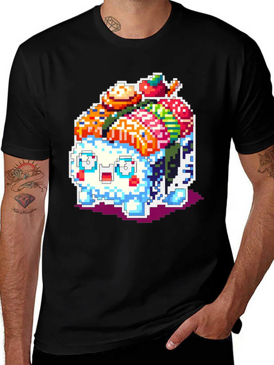 Sushi Monster Pixel Art T-Shirt