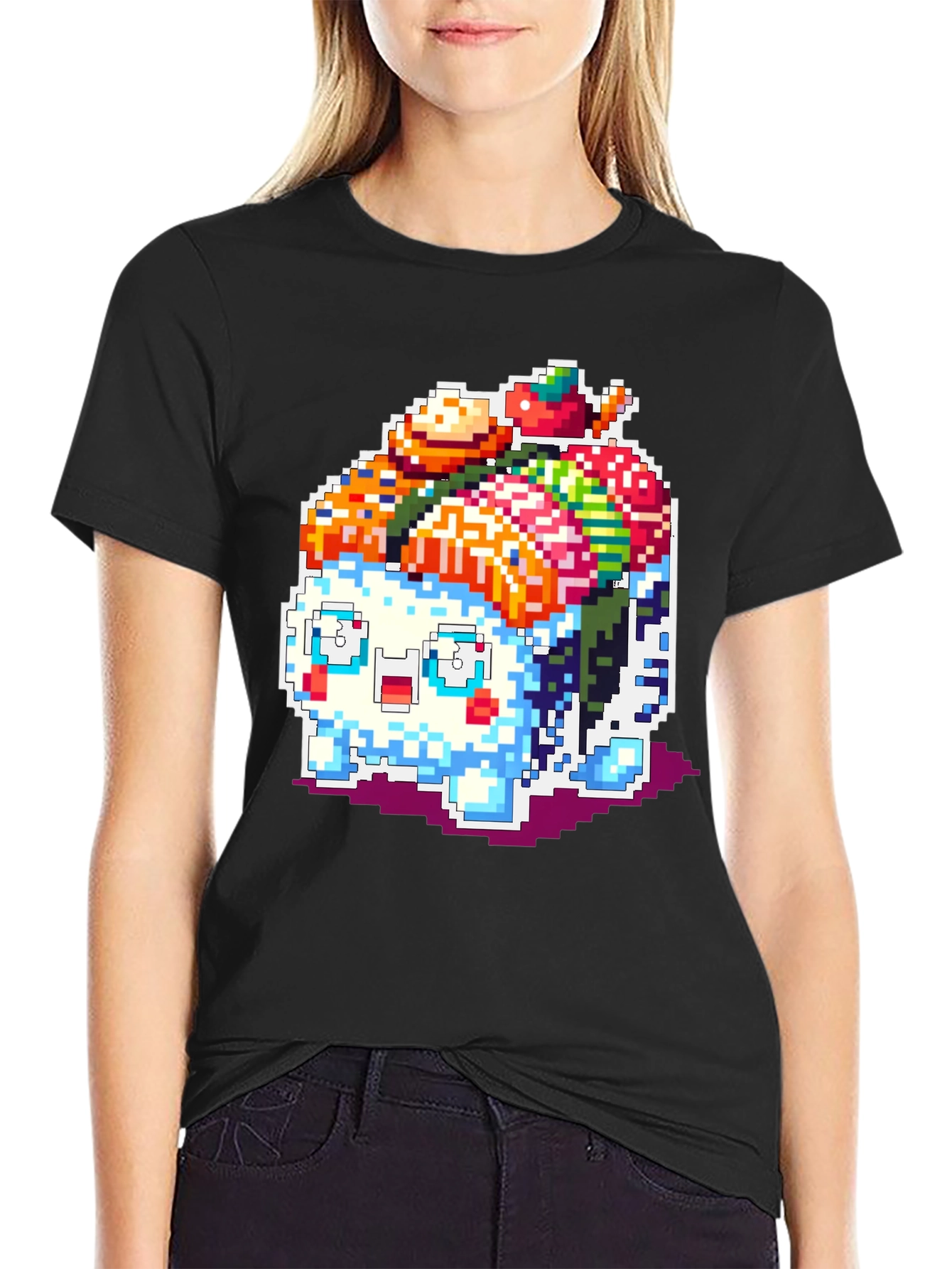 Sushi Monster Pixel Art T-Shirt