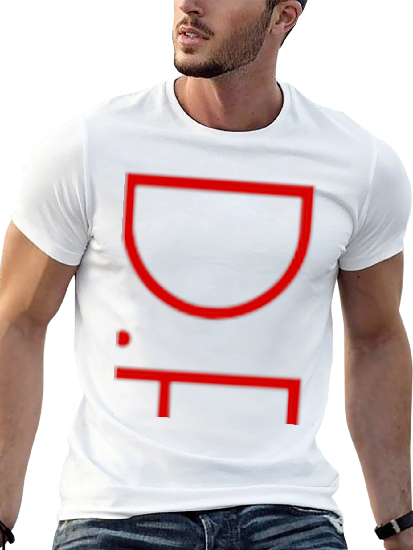 Abstract Graphic Print Black T-Shirt