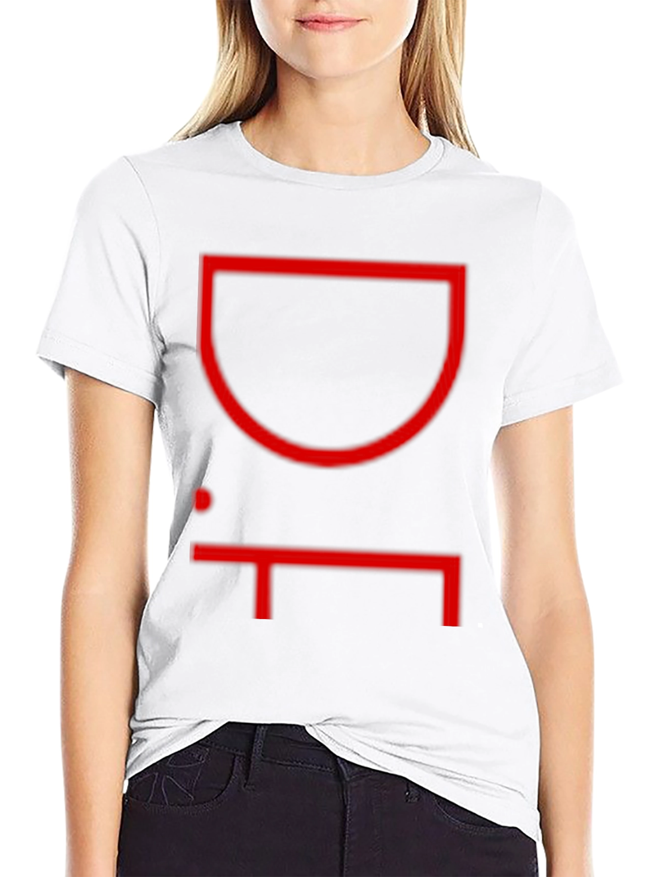 Abstract Graphic Print Black T-Shirt