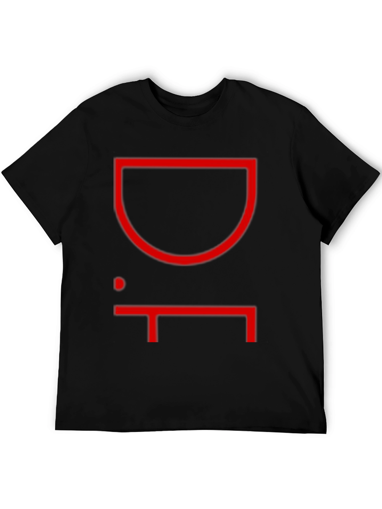 Abstract Graphic Print Black T-Shirt