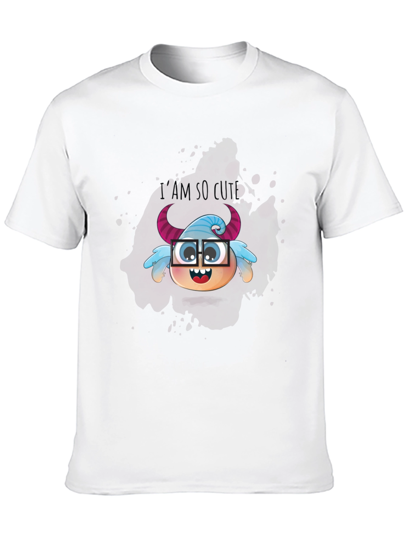 Cute Monster Graphic Tee - Unisex Black T-Shirt