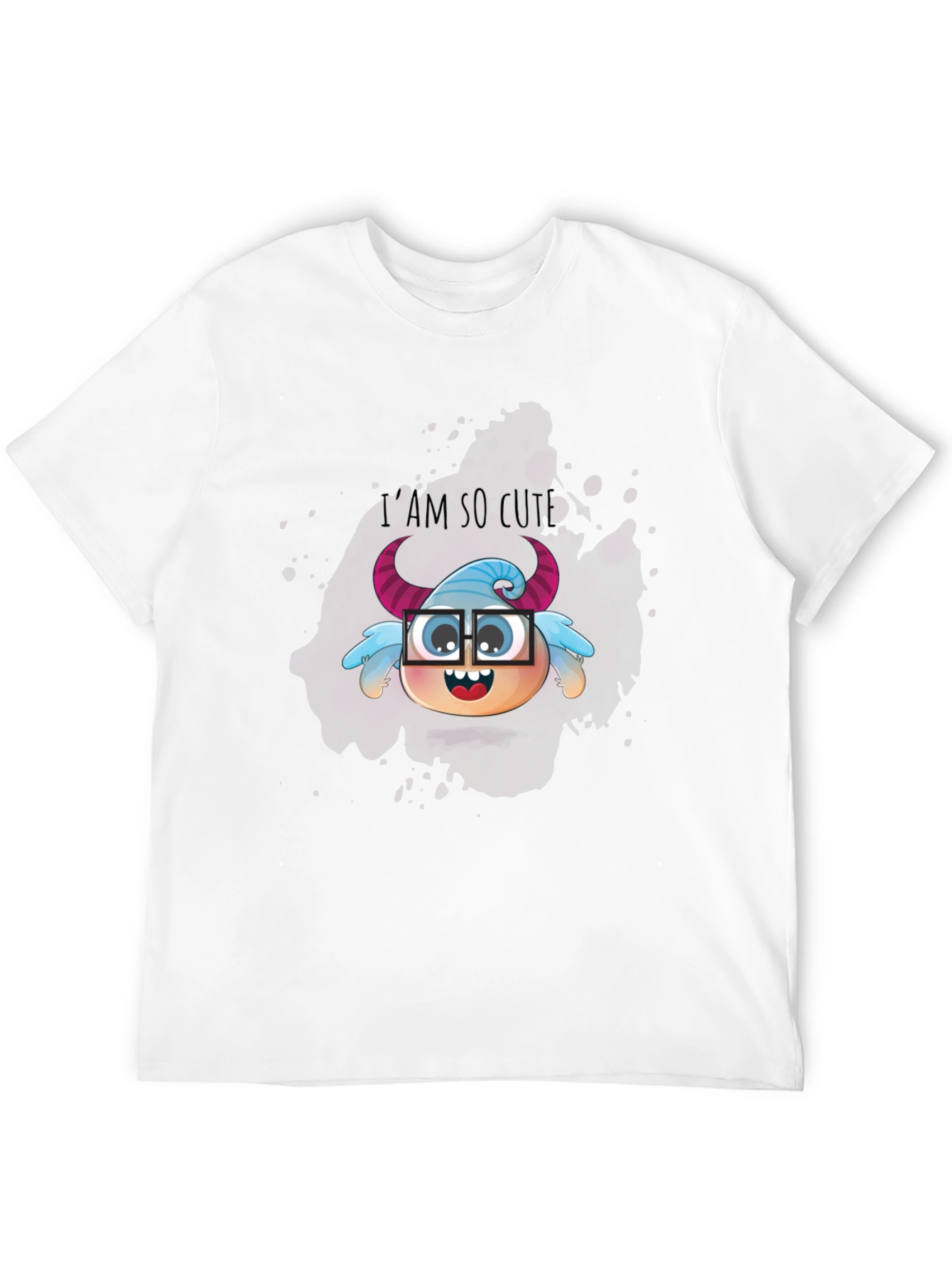 Cute Monster Graphic Tee - Unisex Black T-Shirt