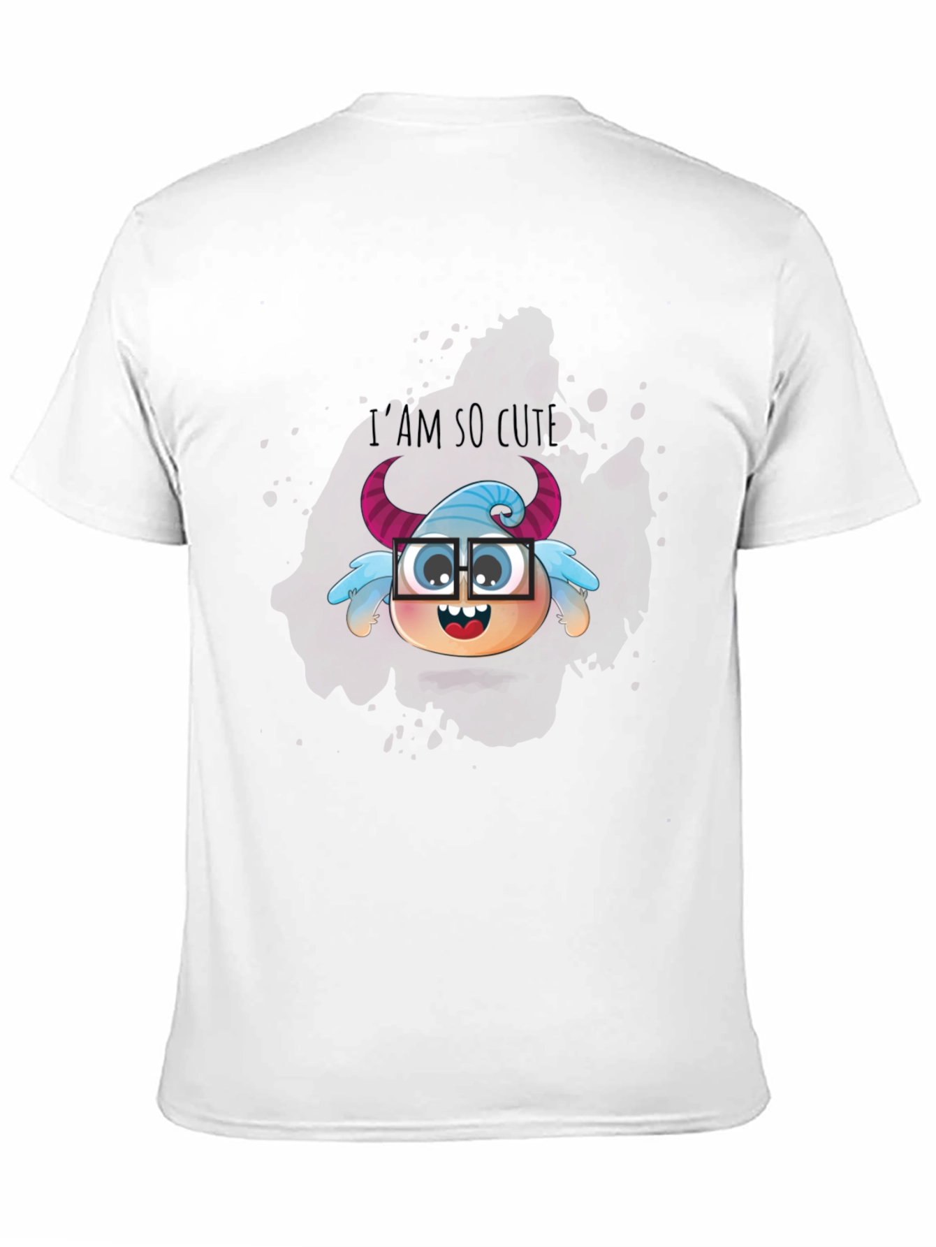 Cute Monster Graphic Tee - Unisex Black T-Shirt