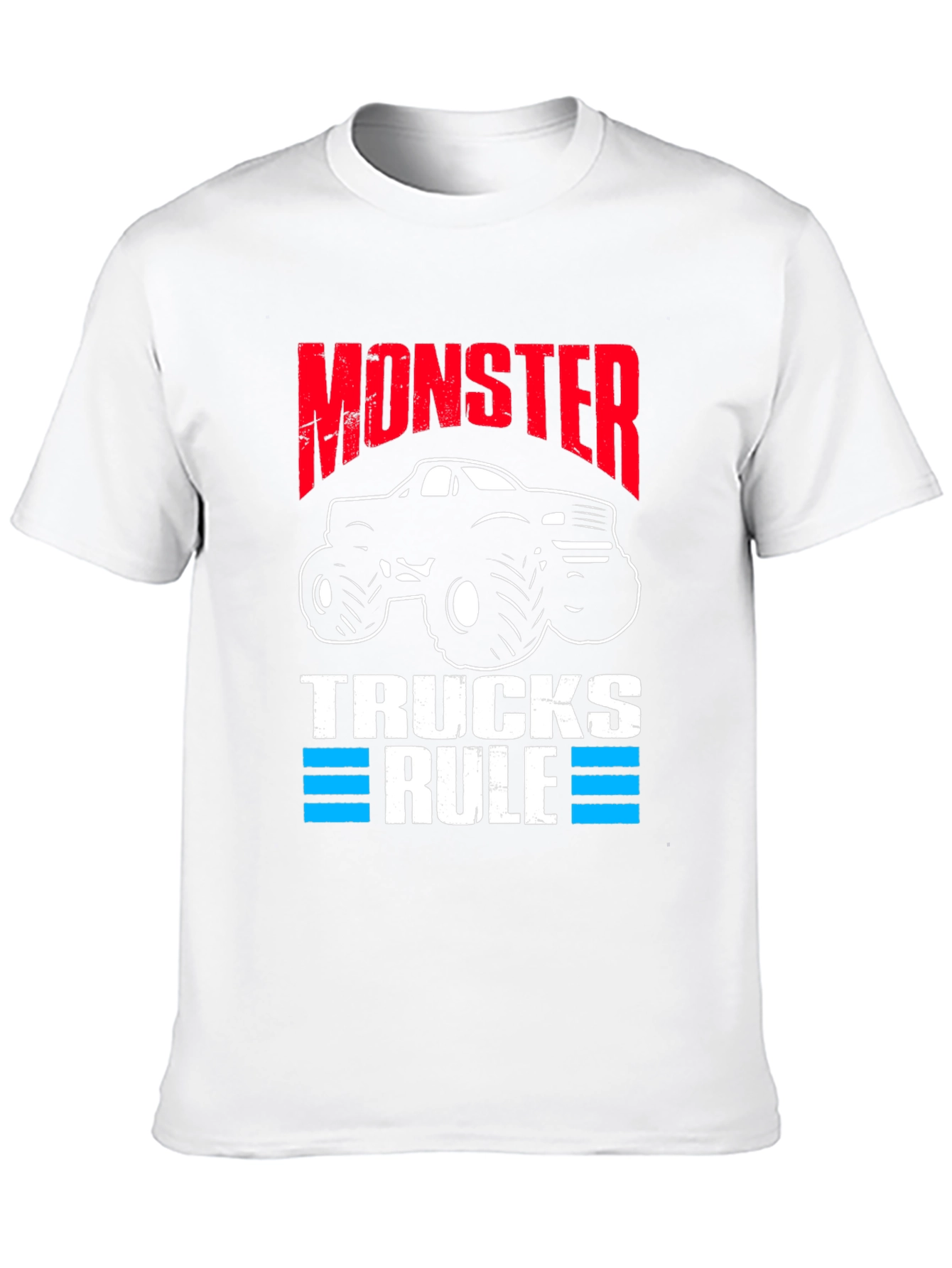Monster Trucks Rule Black Graphic Tee