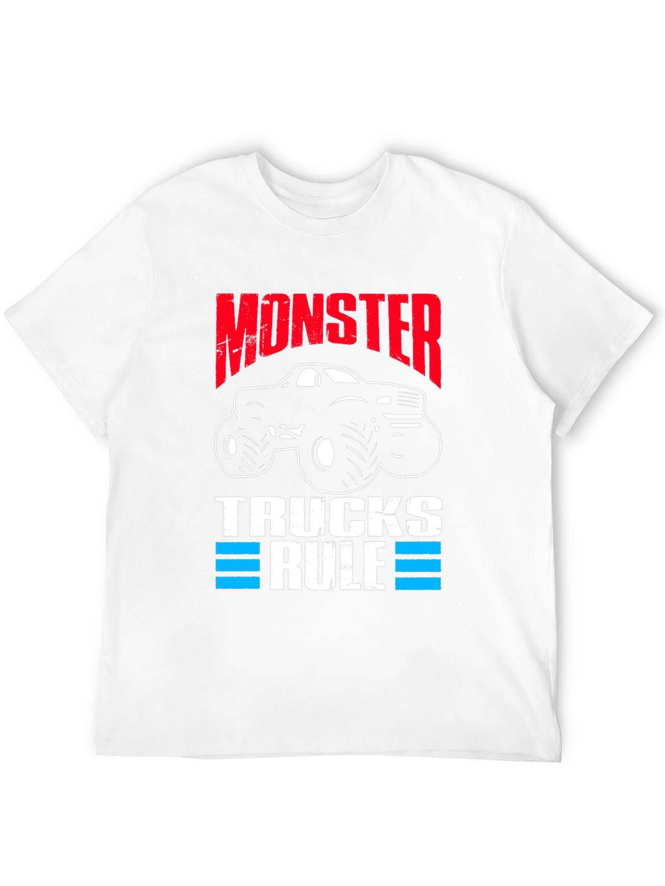Monster Trucks Rule Black Graphic Tee