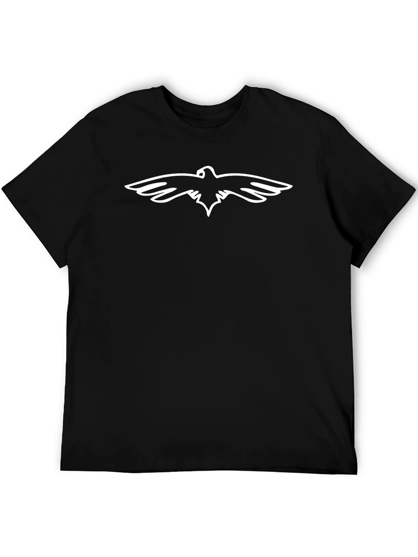Bold Eagle Graphic Tee - Stylish Black Cotton T-Shirt