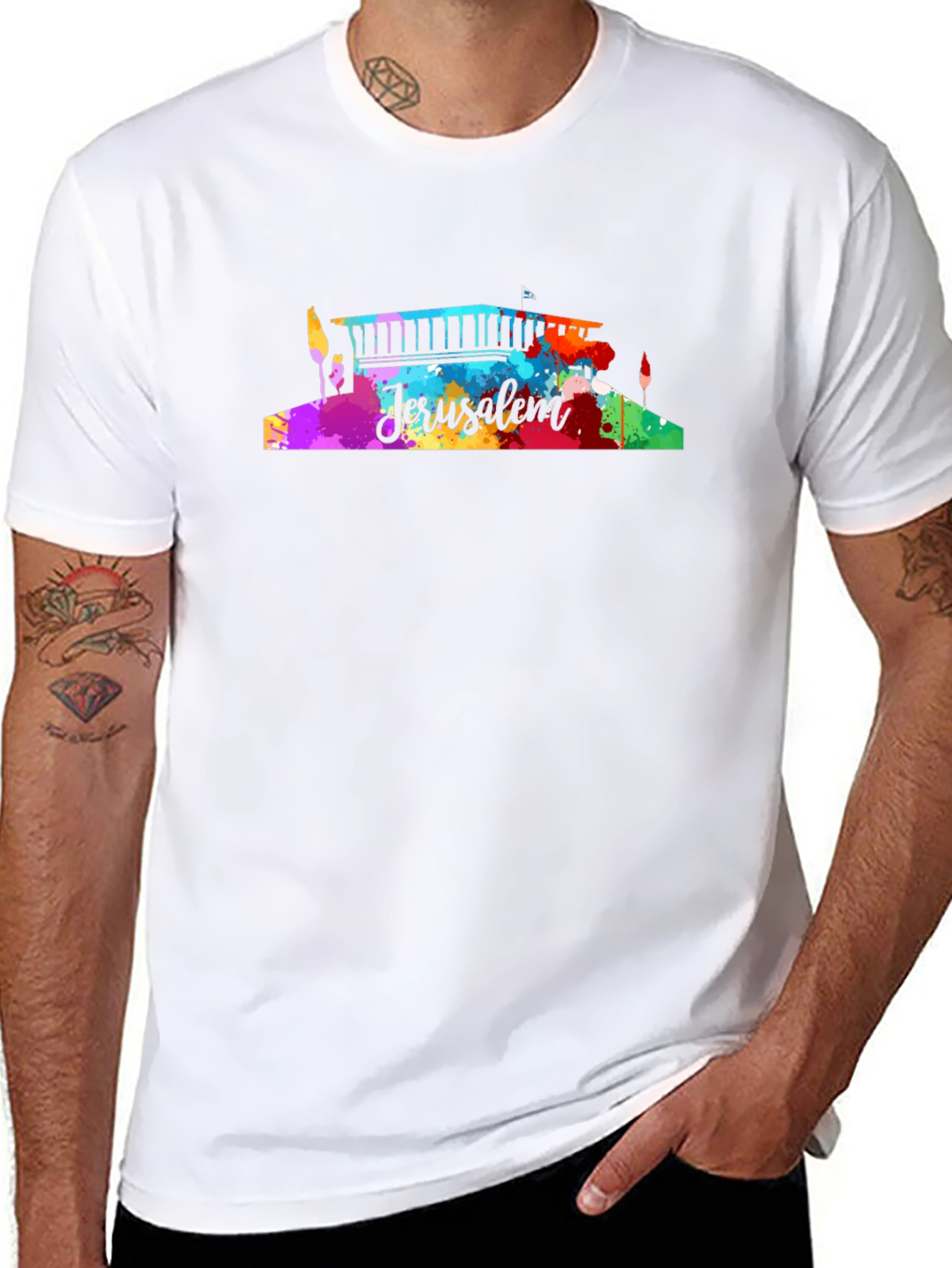 Jerusalem Watercolor Graphic Tee