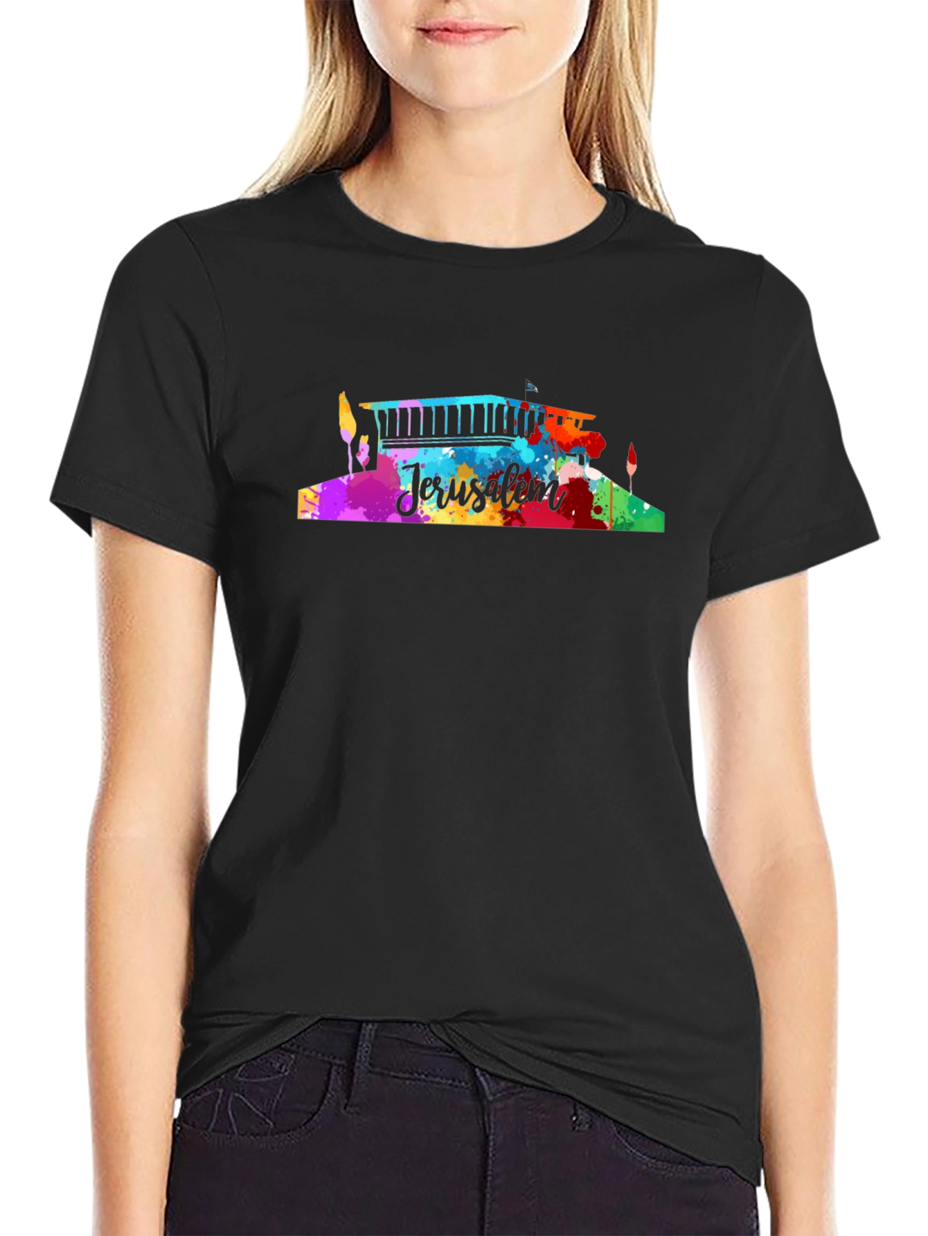 Jerusalem Watercolor Graphic Tee
