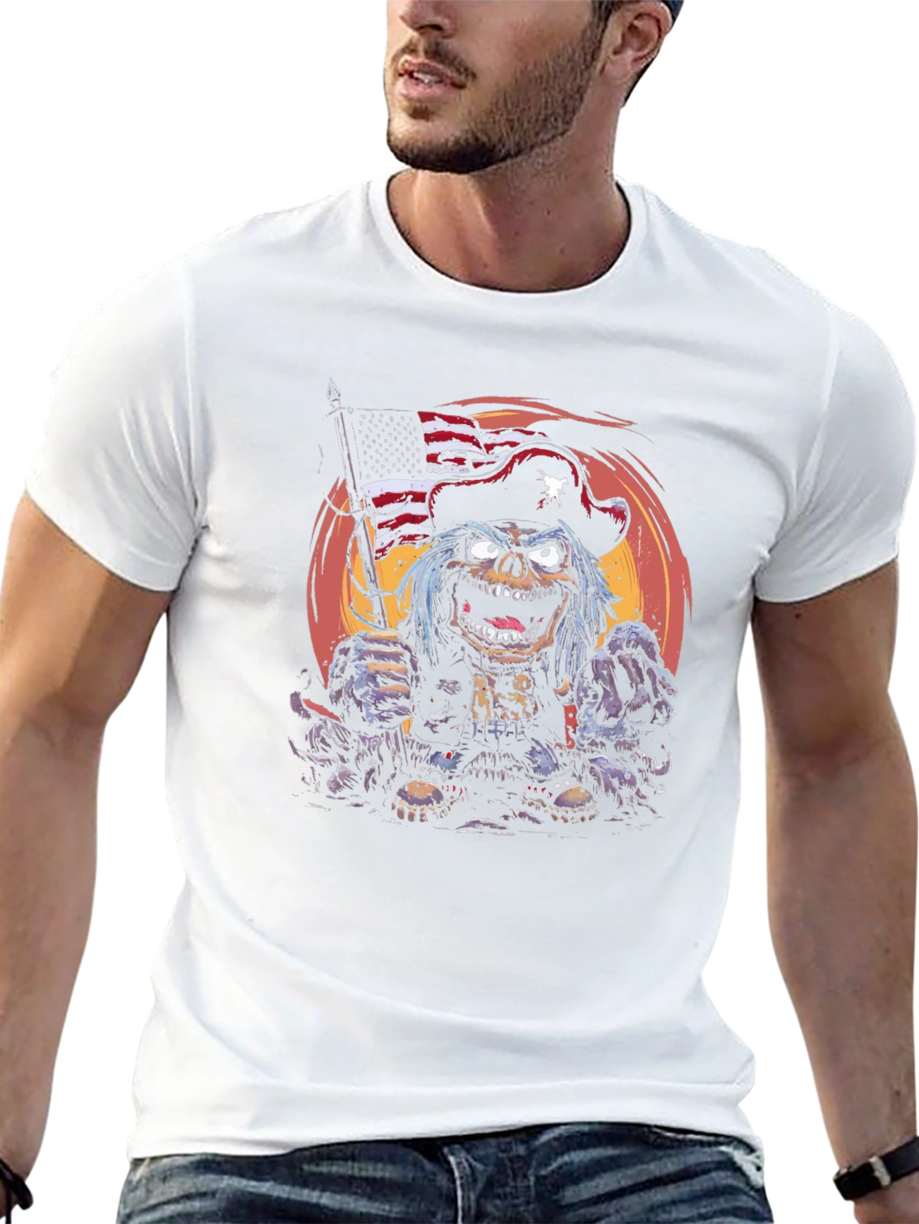 Patriotic Zombie Pirate T-Shirt