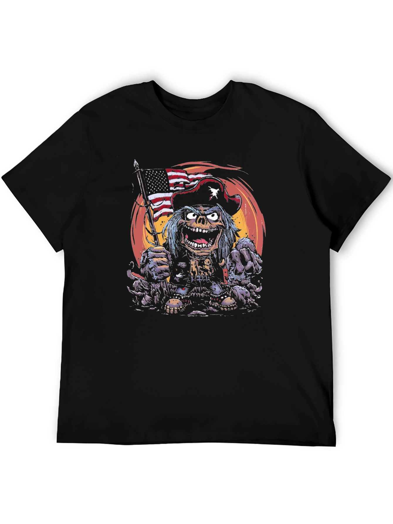 Patriotic Zombie Pirate T-Shirt