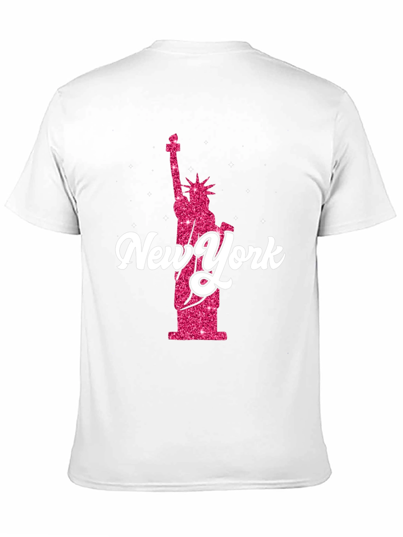 New York Statue of Liberty Glitter T-Shirt