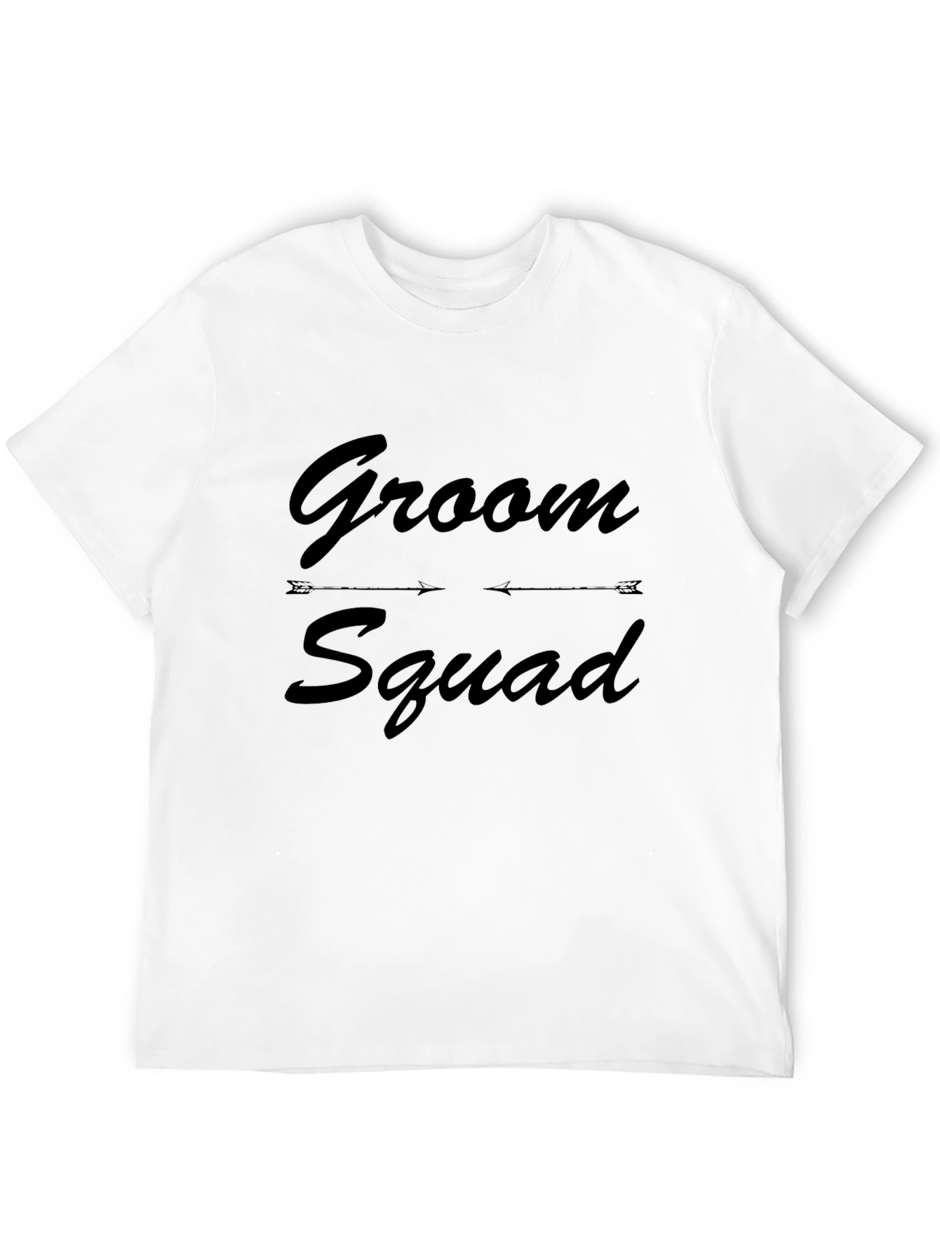 Groom Squad Black Crew Neck T-Shirt