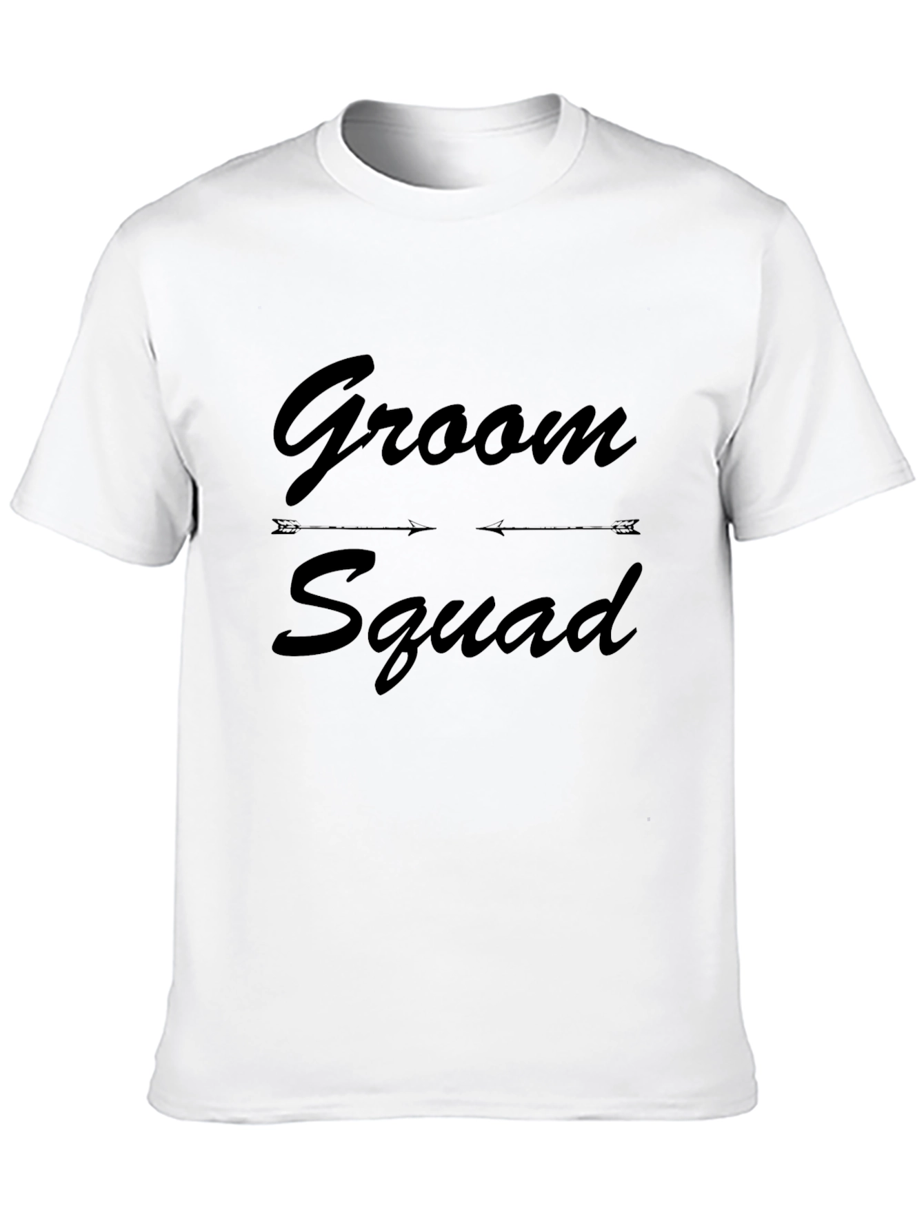 Groom Squad Black Crew Neck T-Shirt