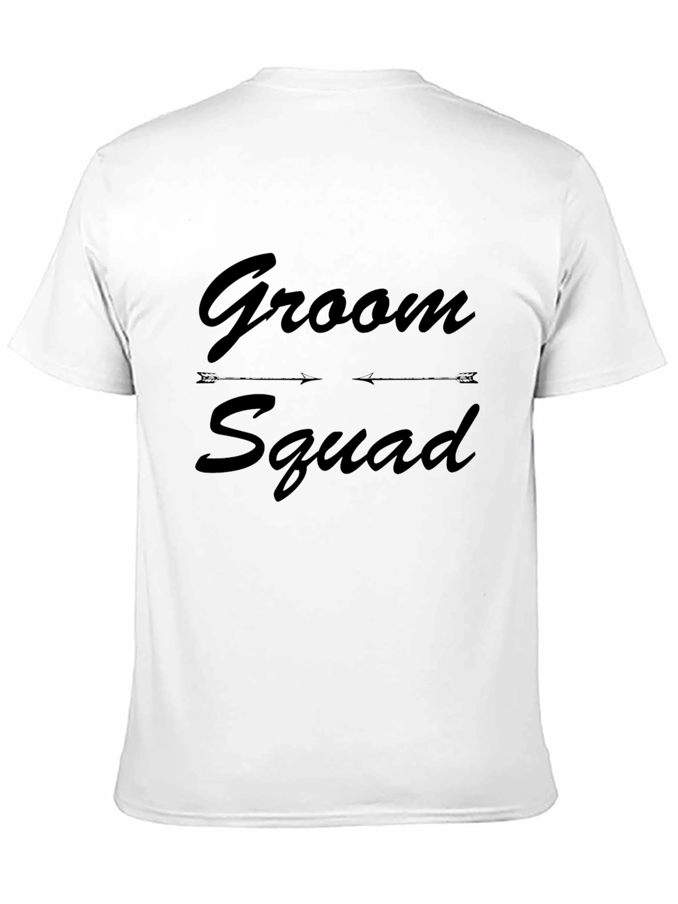 Groom Squad Black Crew Neck T-Shirt