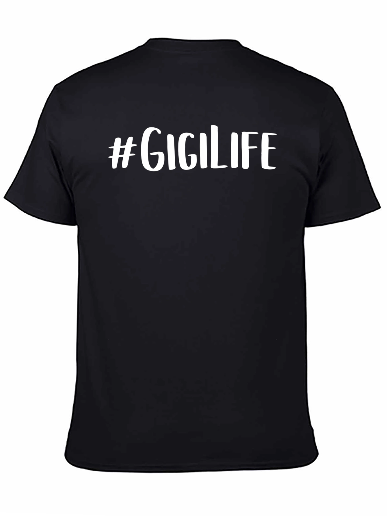 #Gigilife Black Graphic Tee - Comfort Fit
