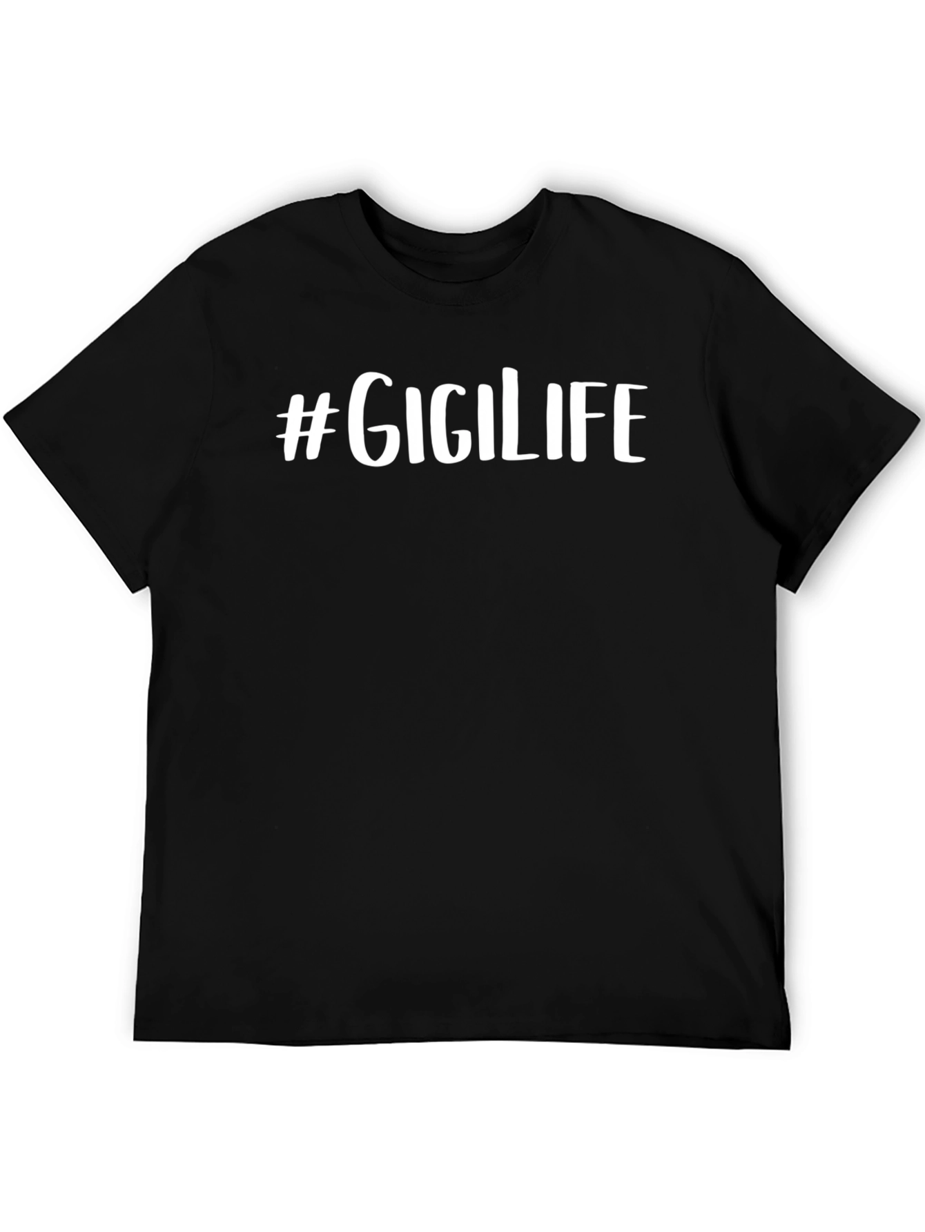 #Gigilife Black Graphic Tee - Comfort Fit