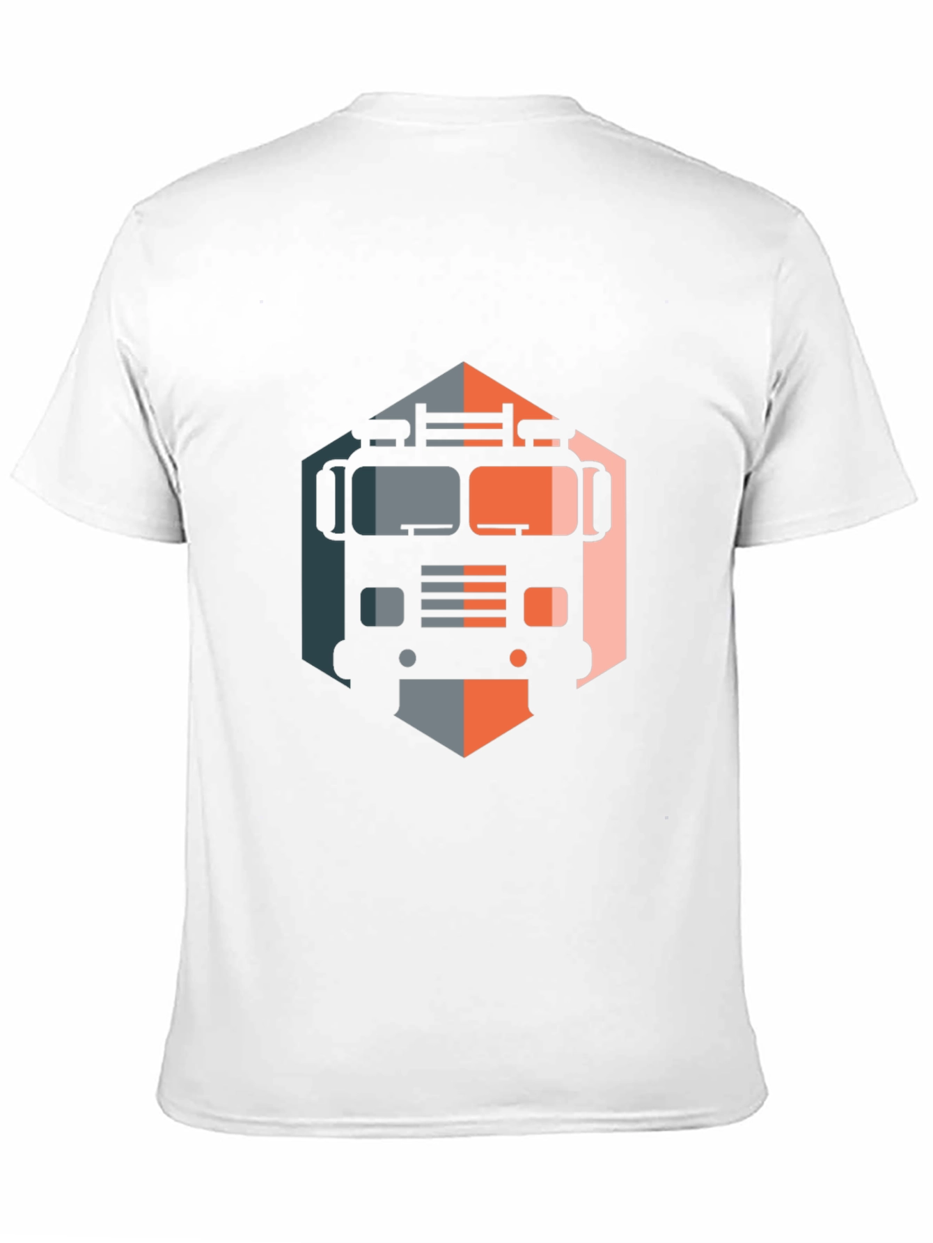 Truck Graphic Tee - Unique Hexagon Design
