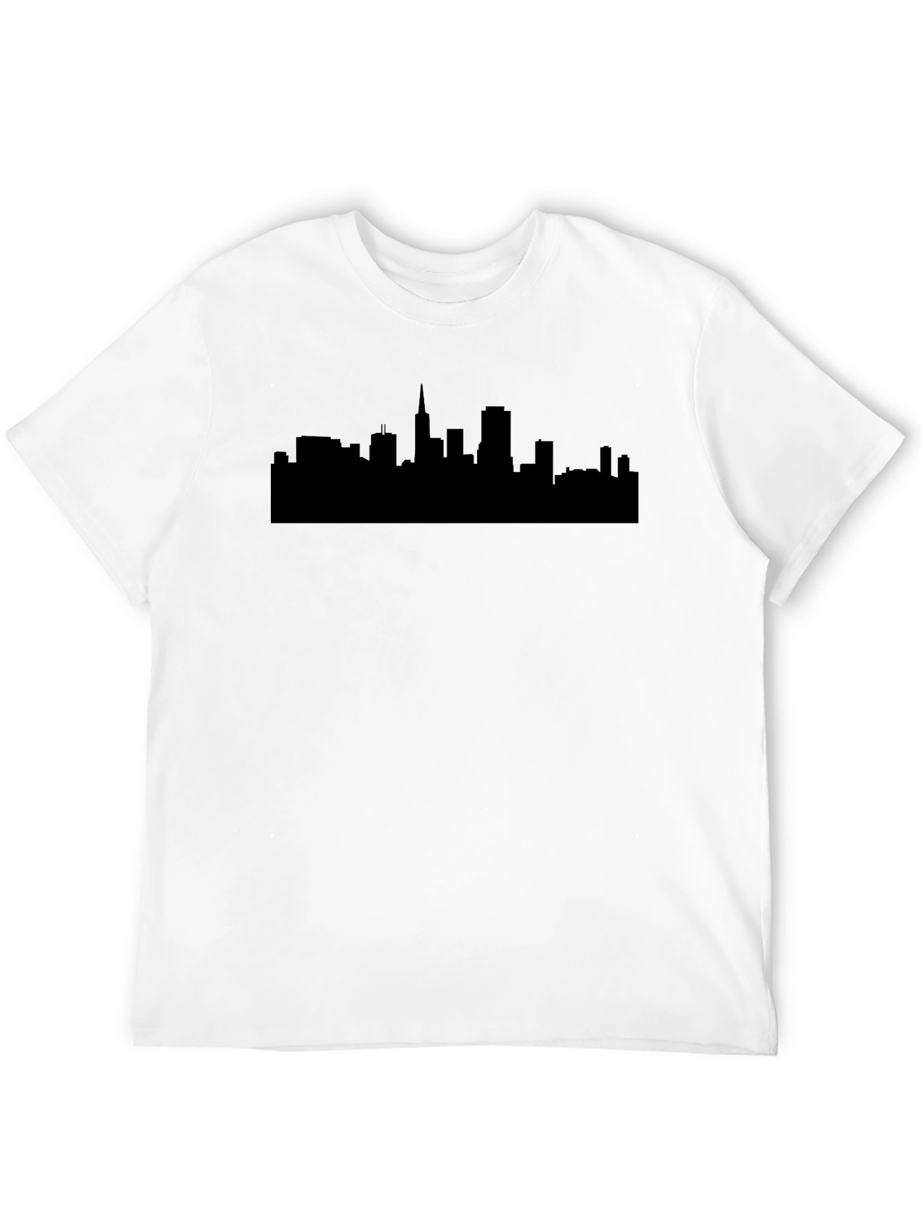 City Skyline Graphic T-Shirt - Classic Crew Neck