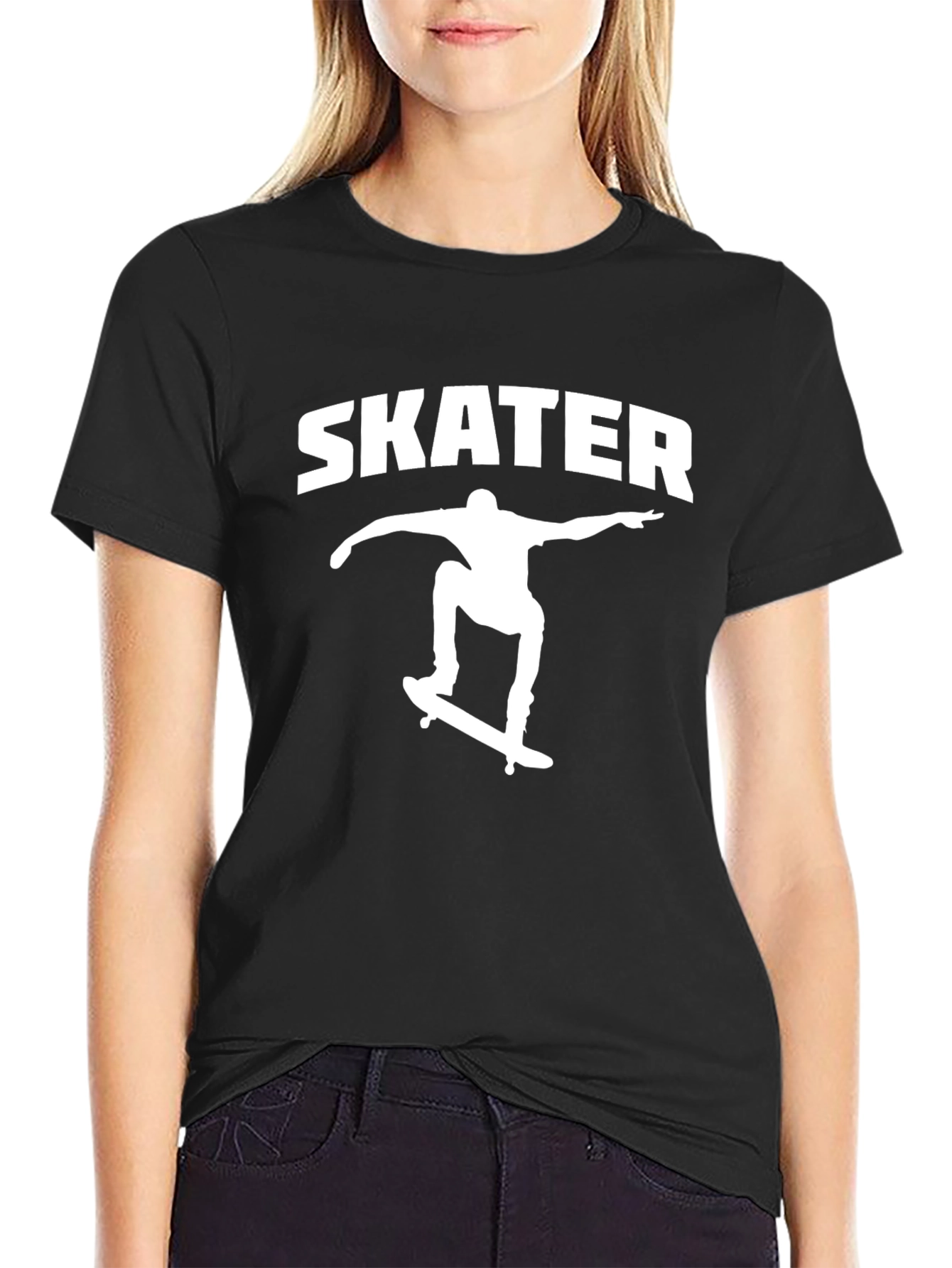 Skater Graphic Tee - Black