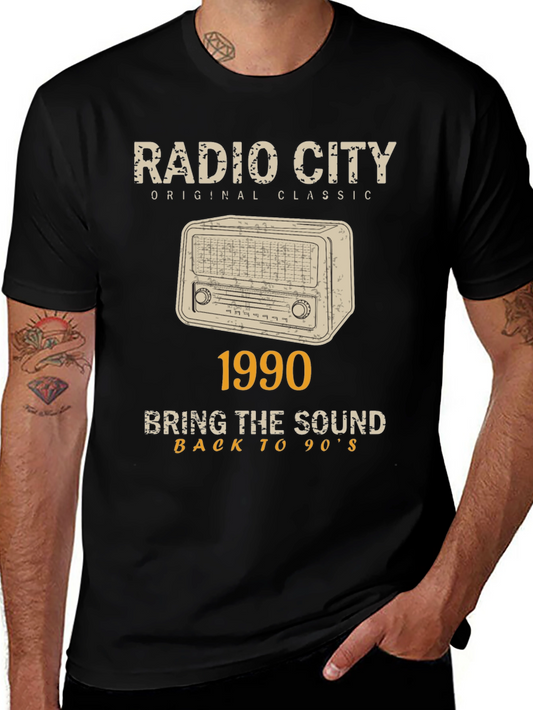 Radio City 1990 T-Shirt - Vintage Retro 90s Sound