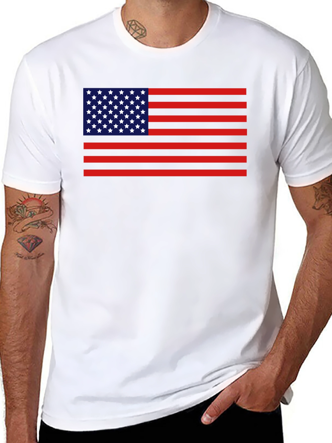 American Flag Graphic Tee - Patriot Style