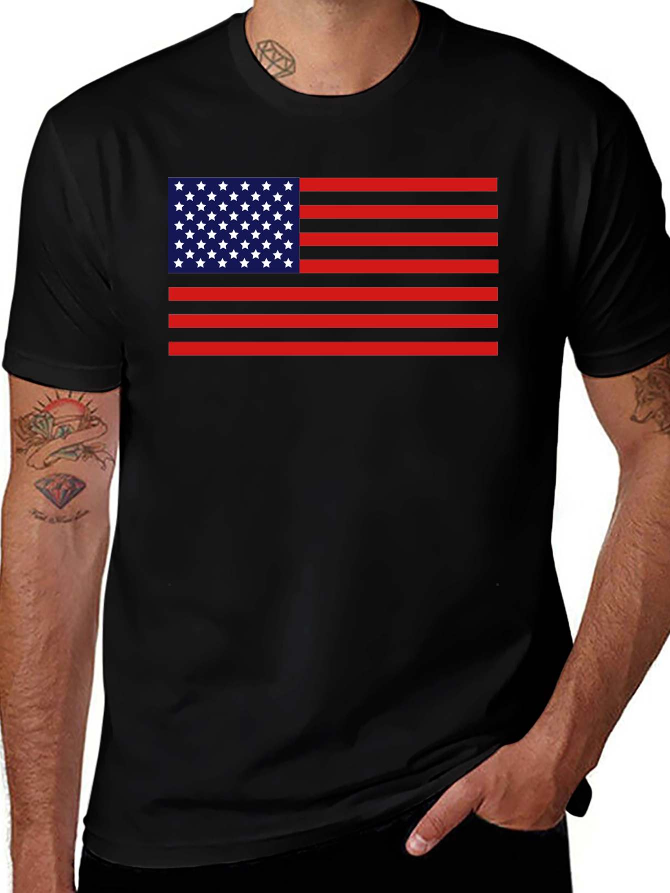 American Flag Graphic Tee - Patriot Style